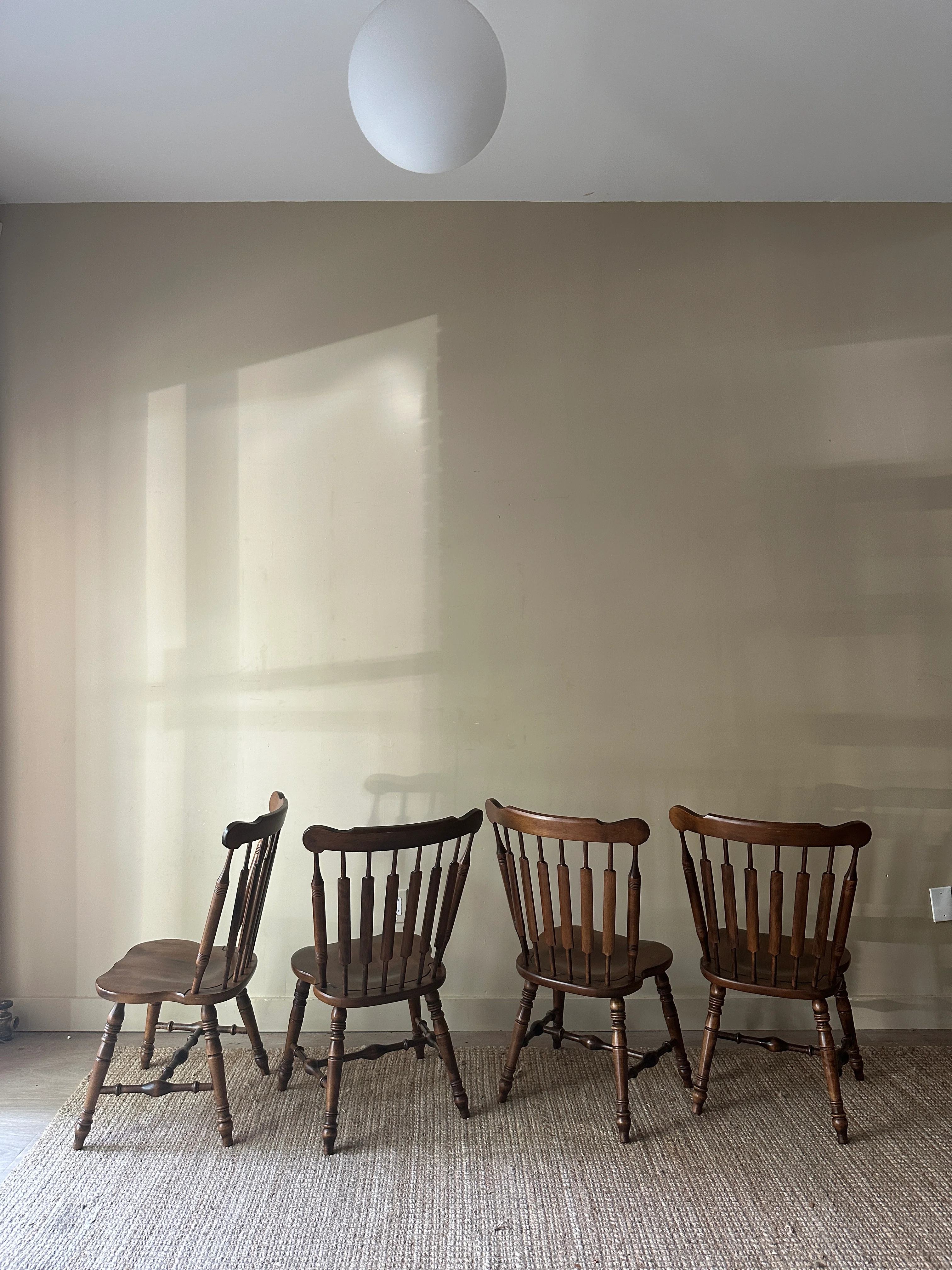 Pine dining chairs. Sold in pairs. - Image 2