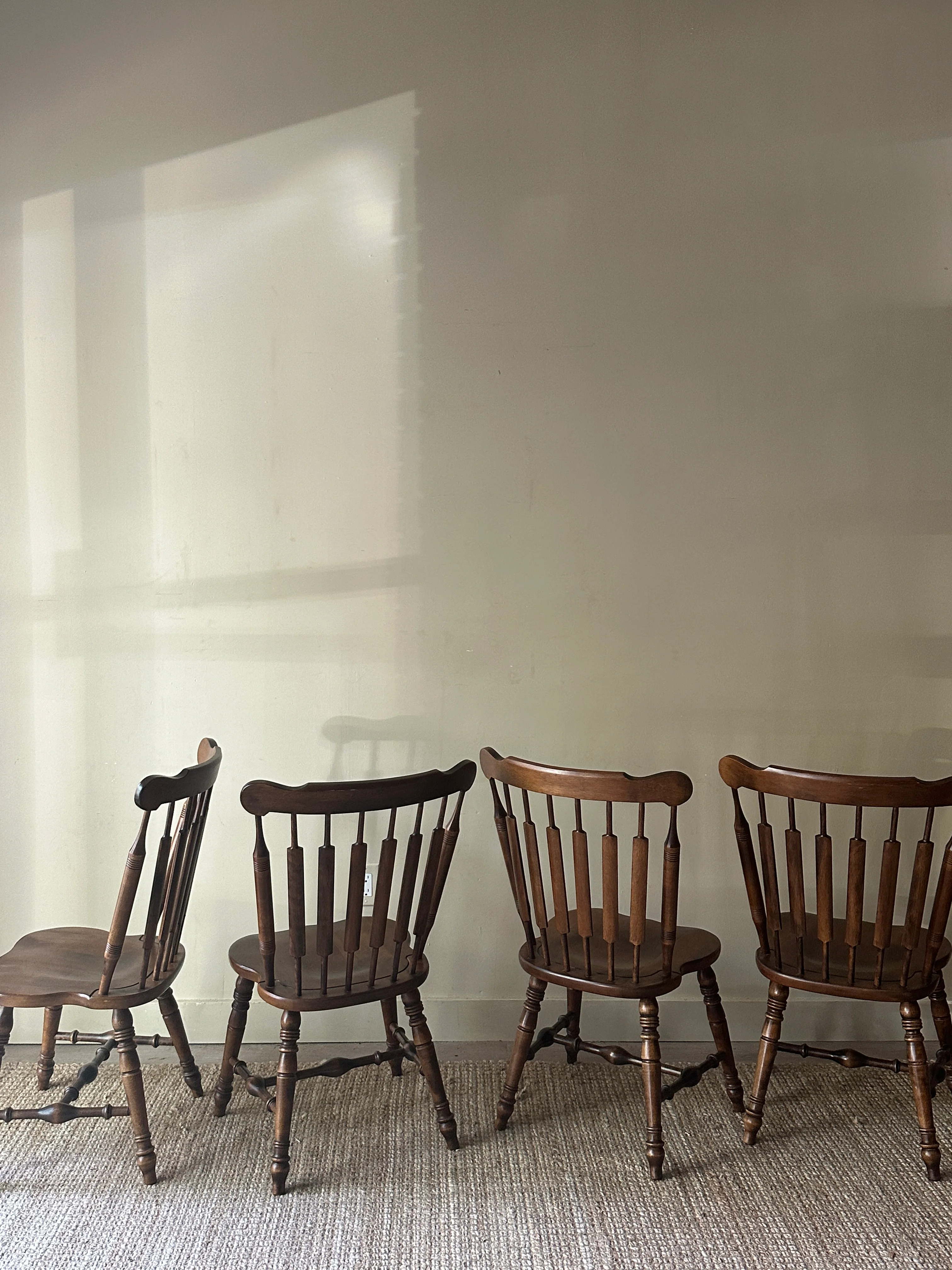 Pine dining chairs. Sold in pairs. - Image 3