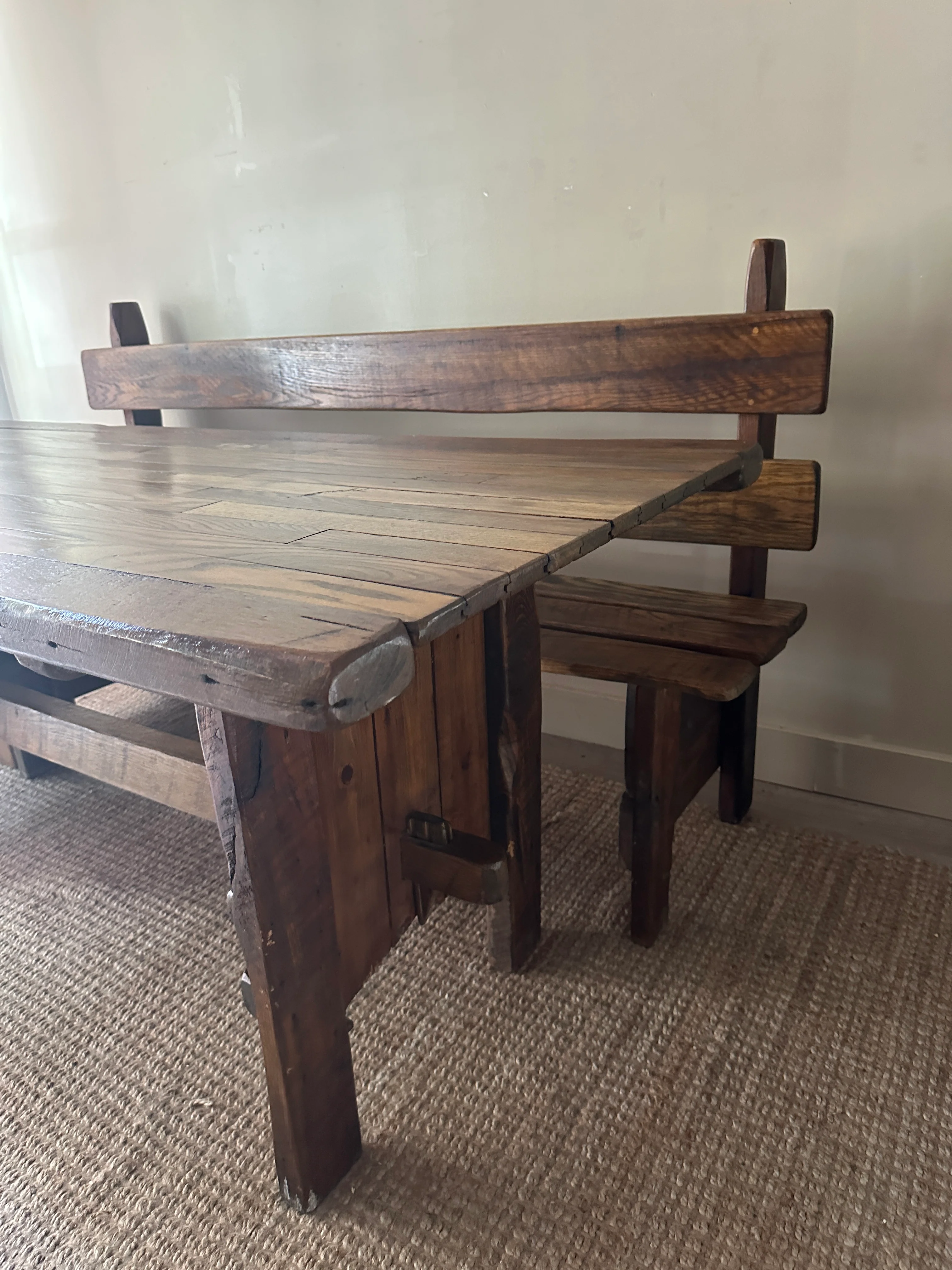 Pine dining set. - Image 3