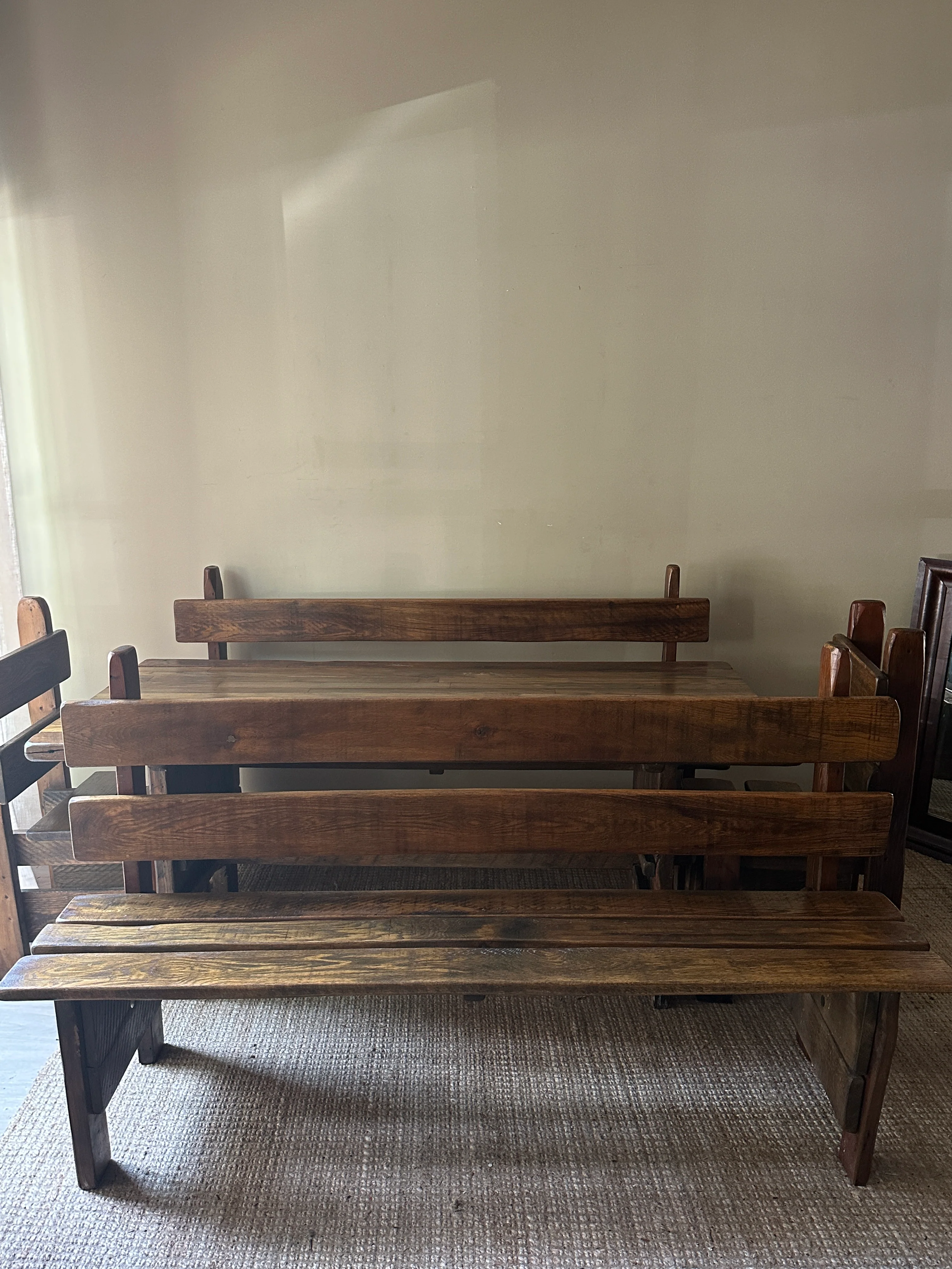 Pine dining set. - Image 6