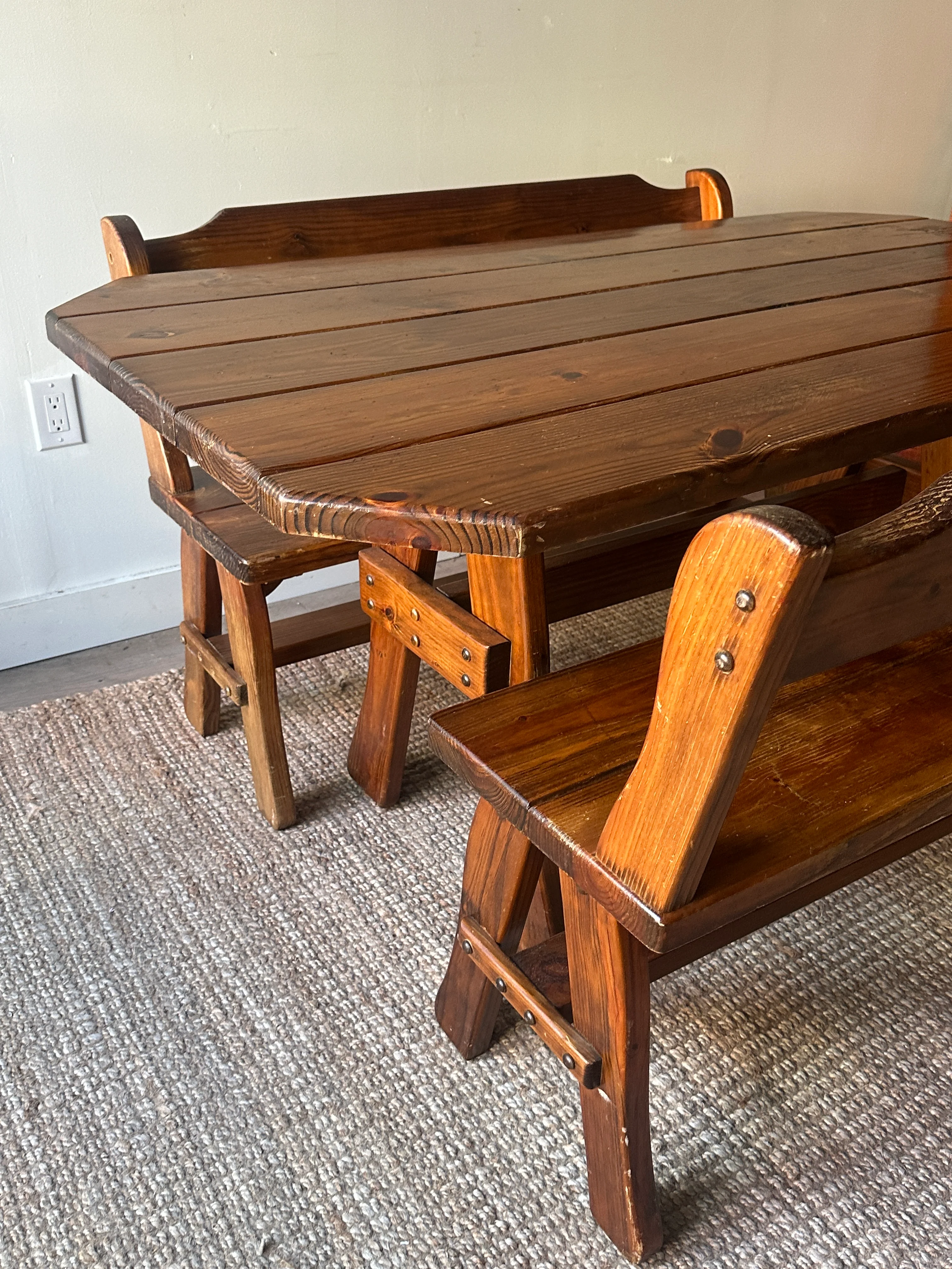 Pine dining set - Image 8