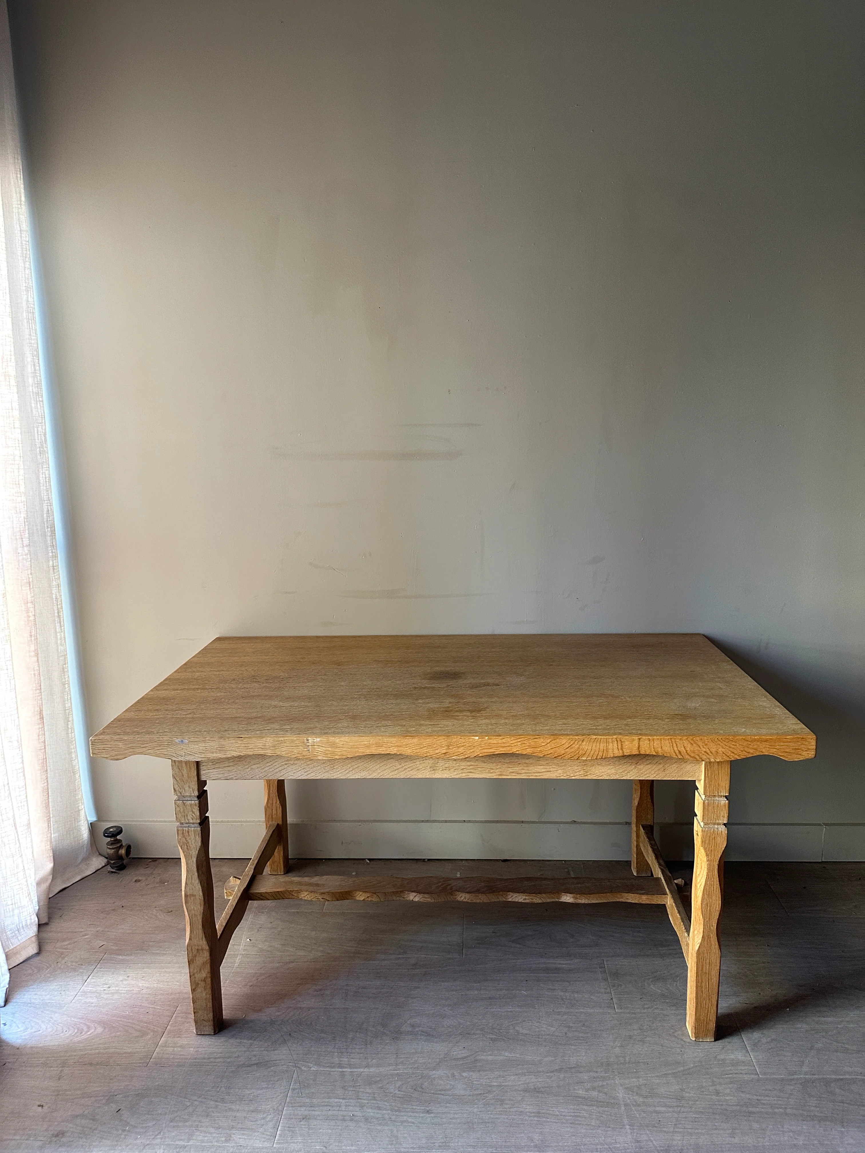 Pine dining table with extensions - Image 2