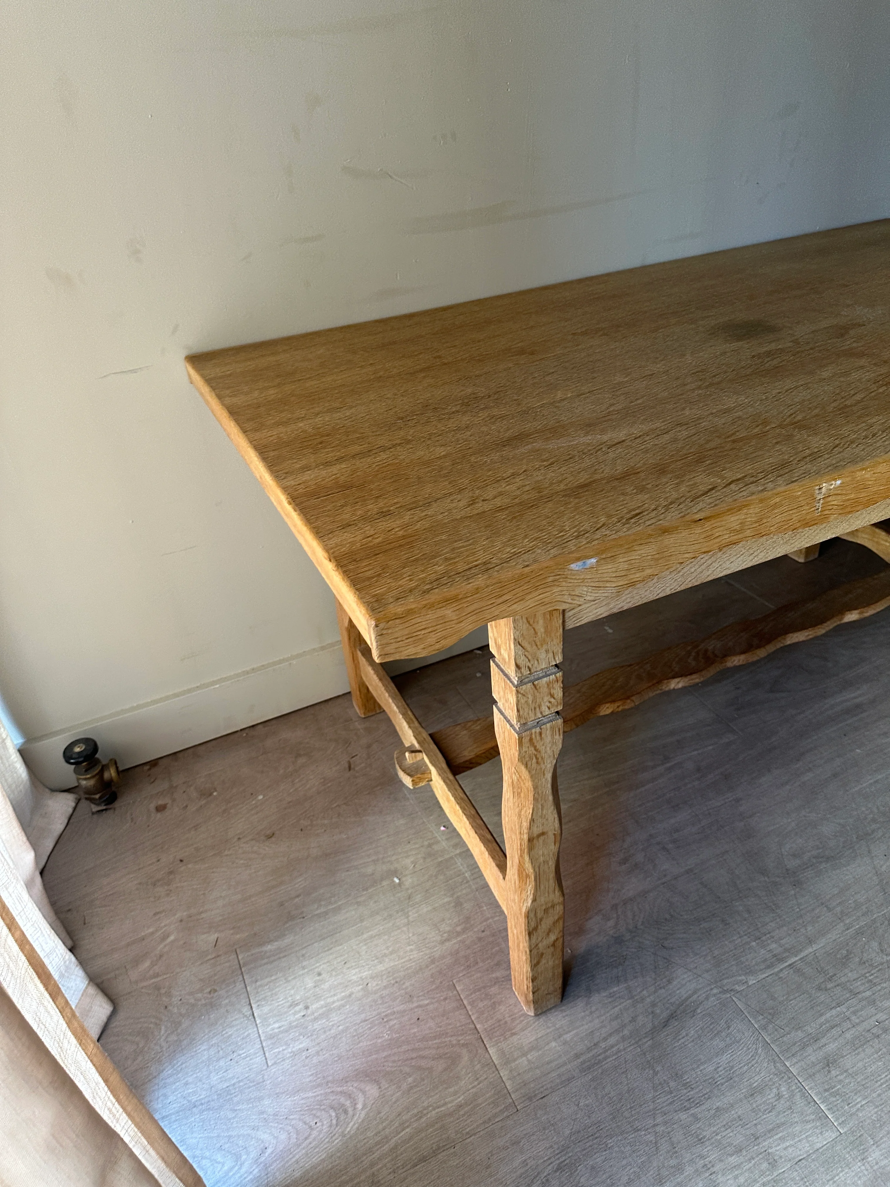 Pine dining table with extensions - Image 3