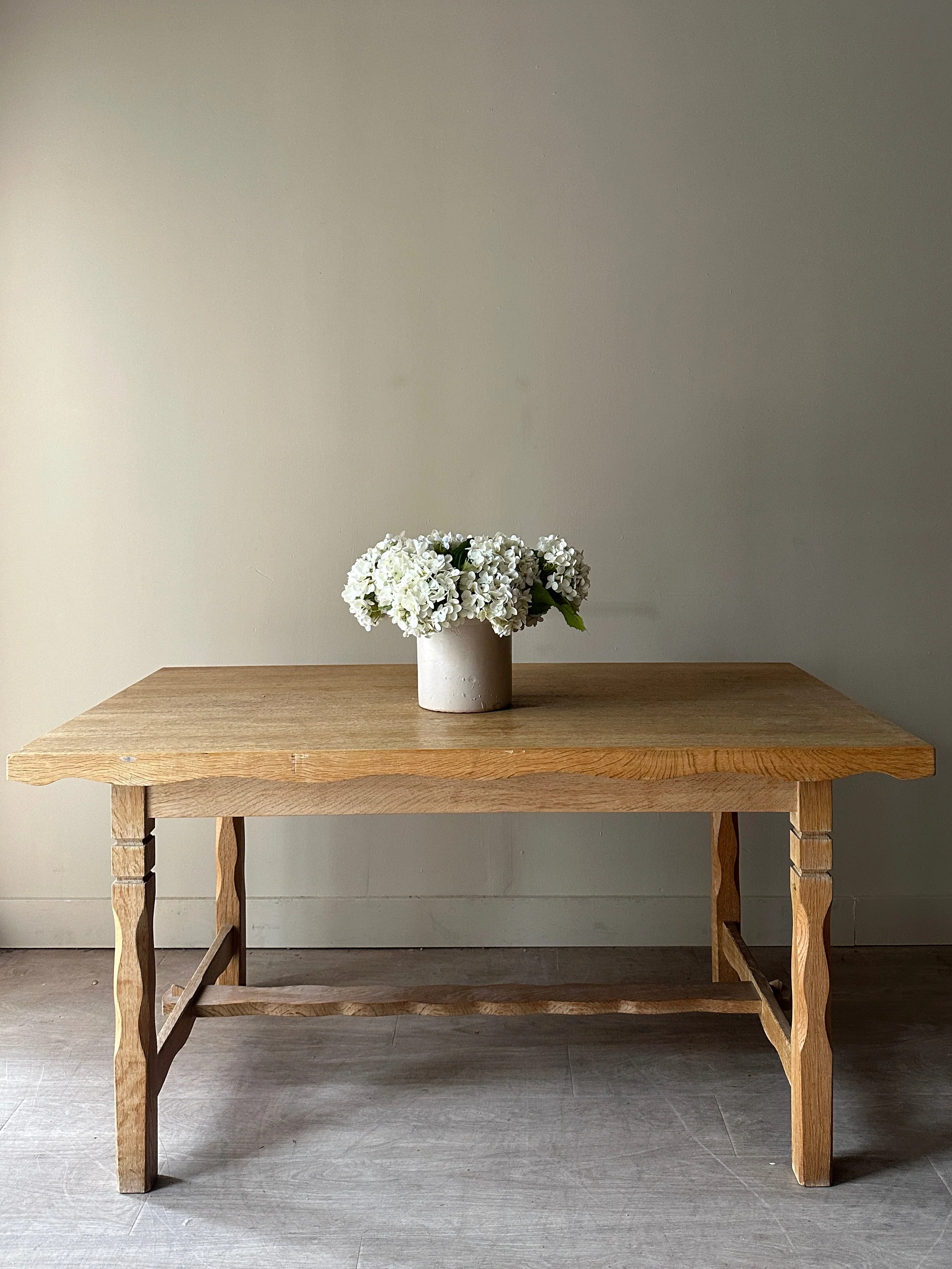 Pine dining table with extensions - Image 7