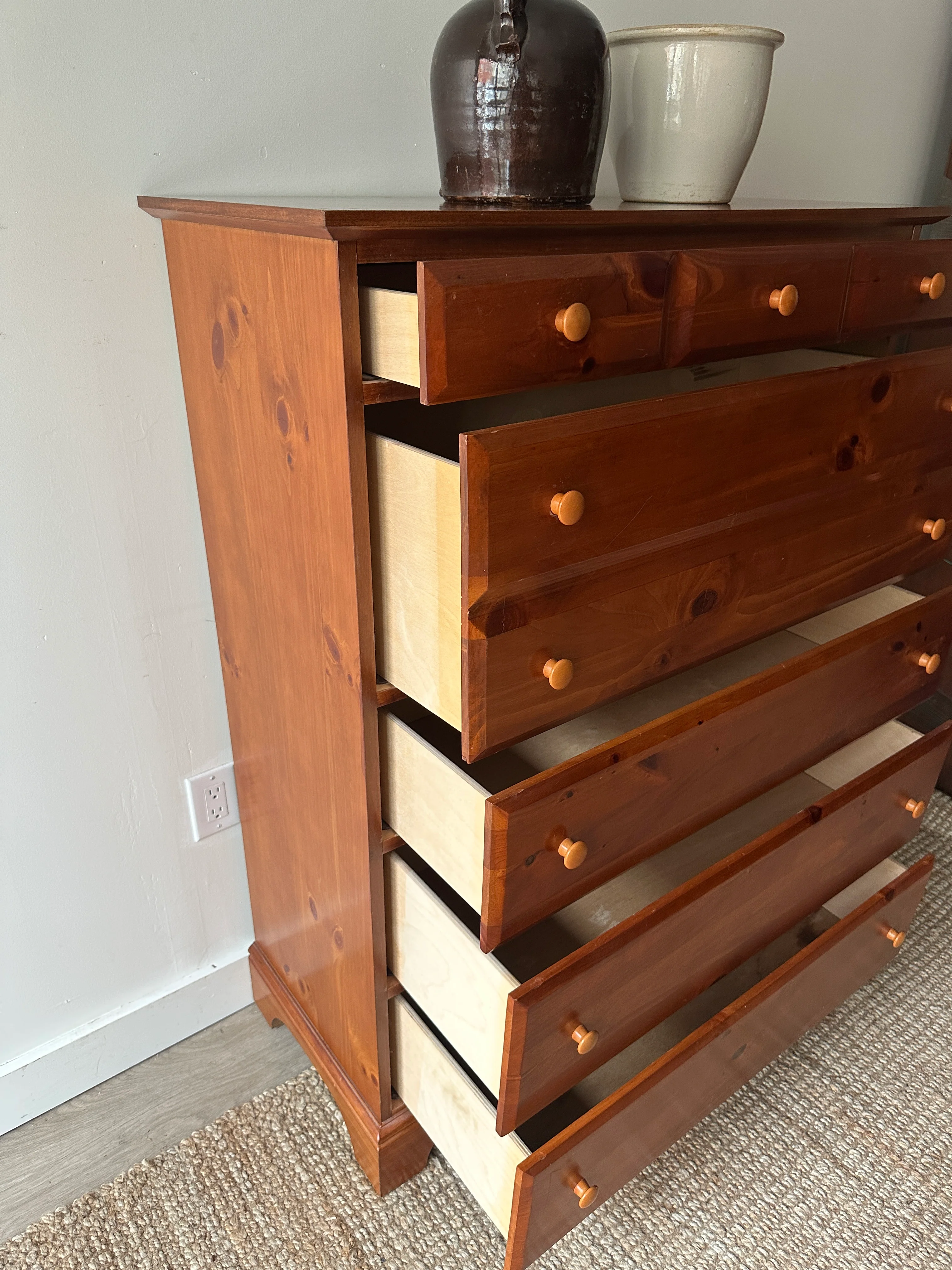 Pine dresser left - Image 11