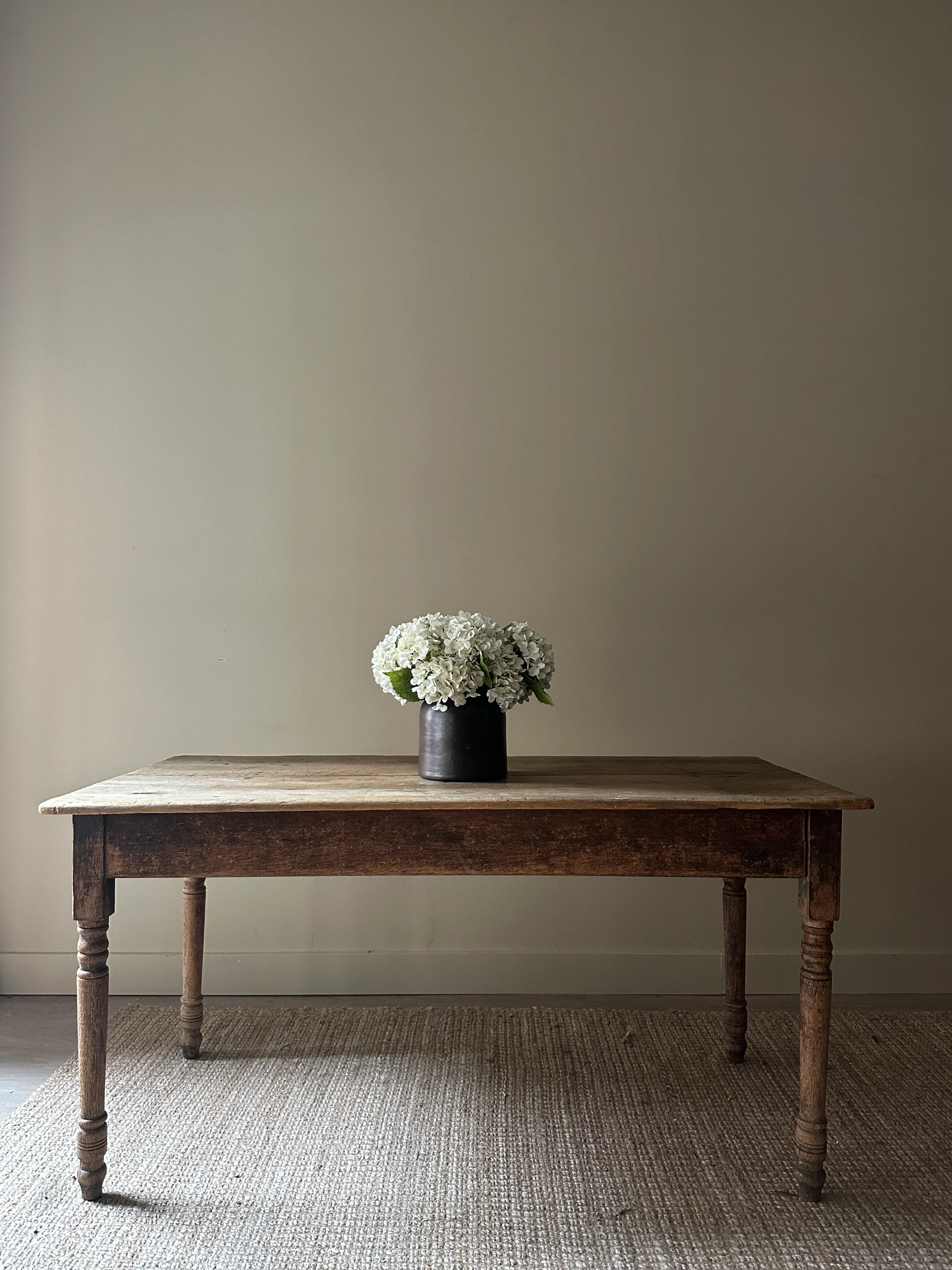 Pine farmhouse dining table