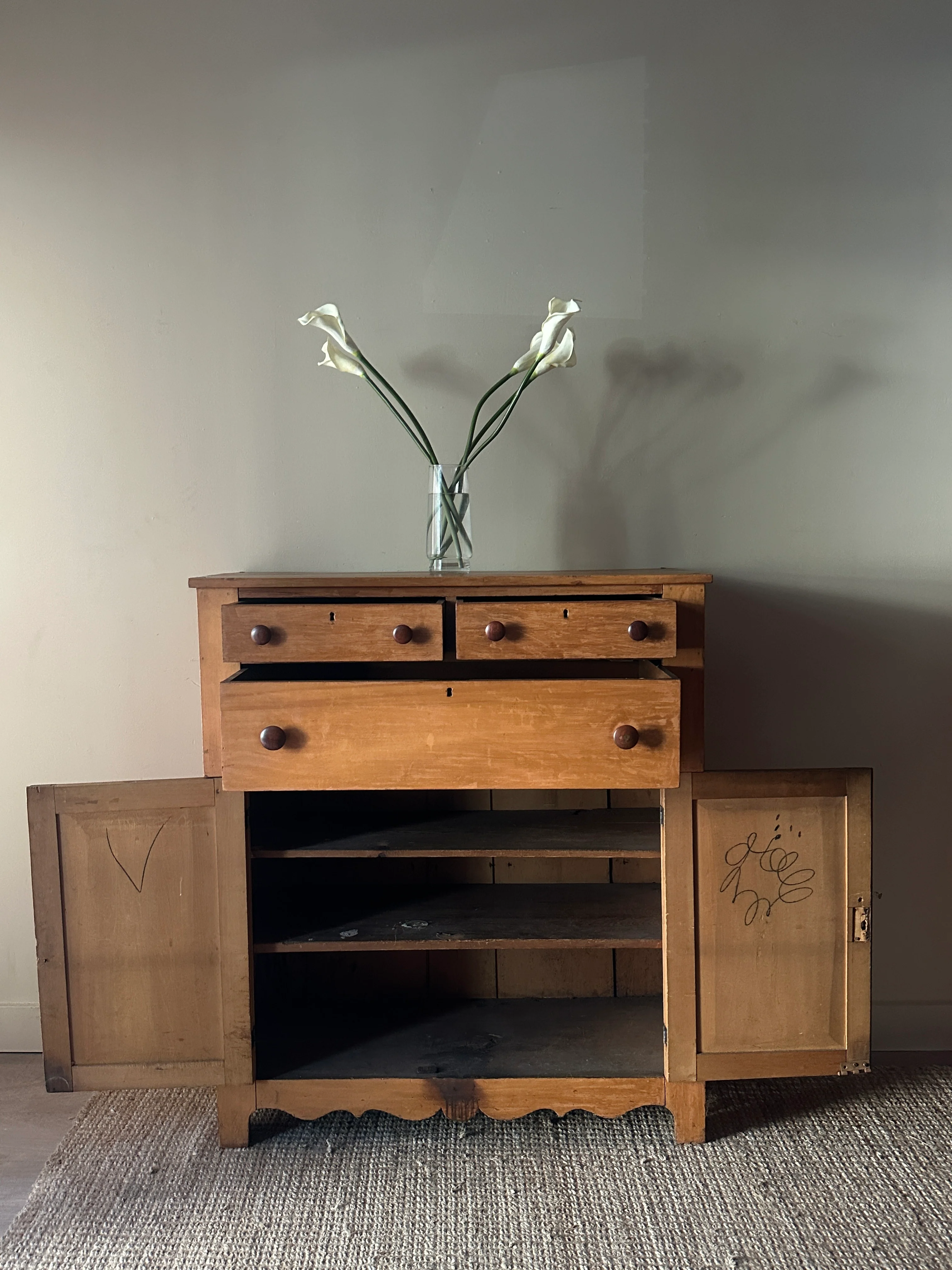 Pine jelly cupboard - Image 4