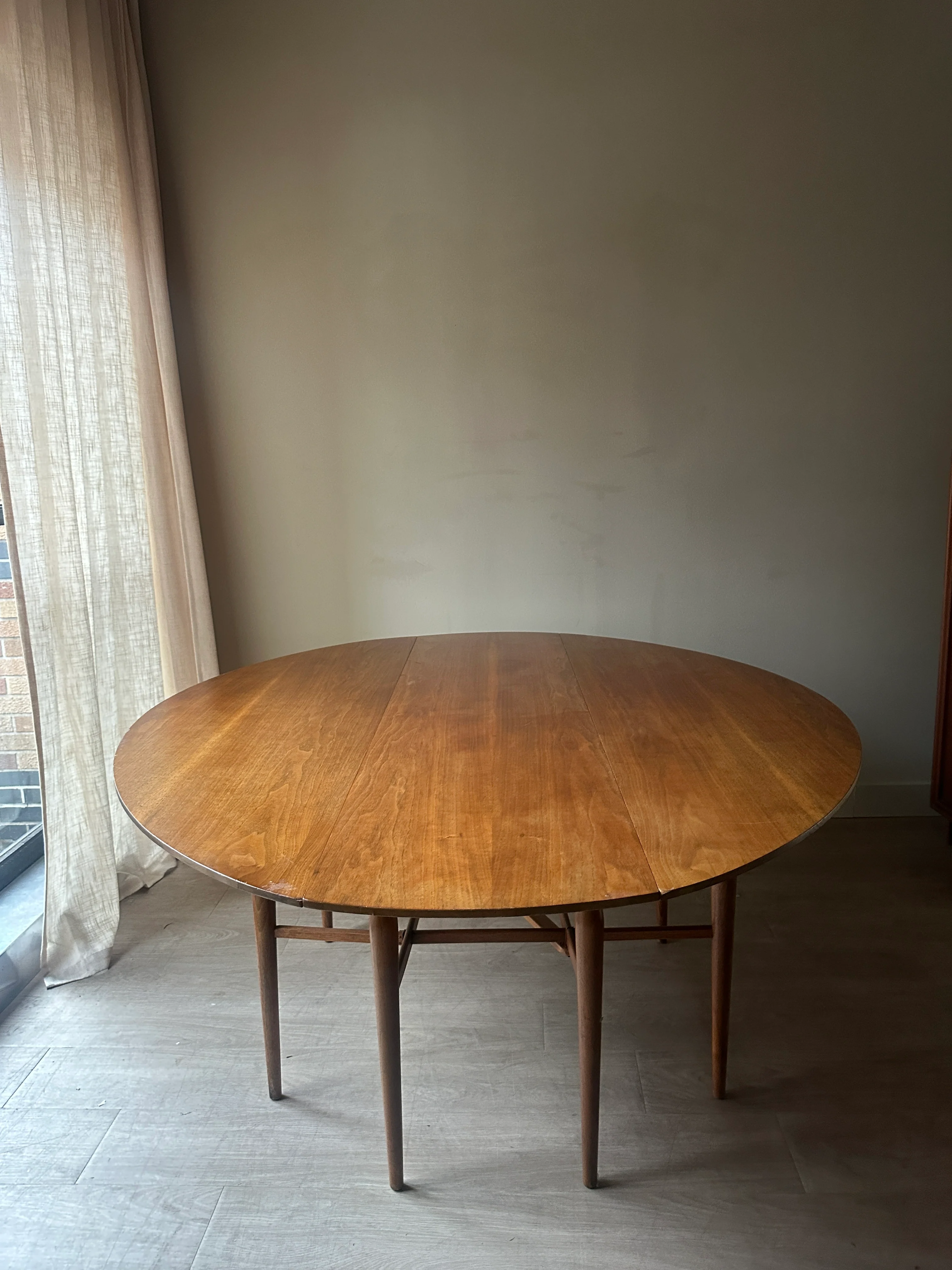 Walnut oval drop leaf - Image 4