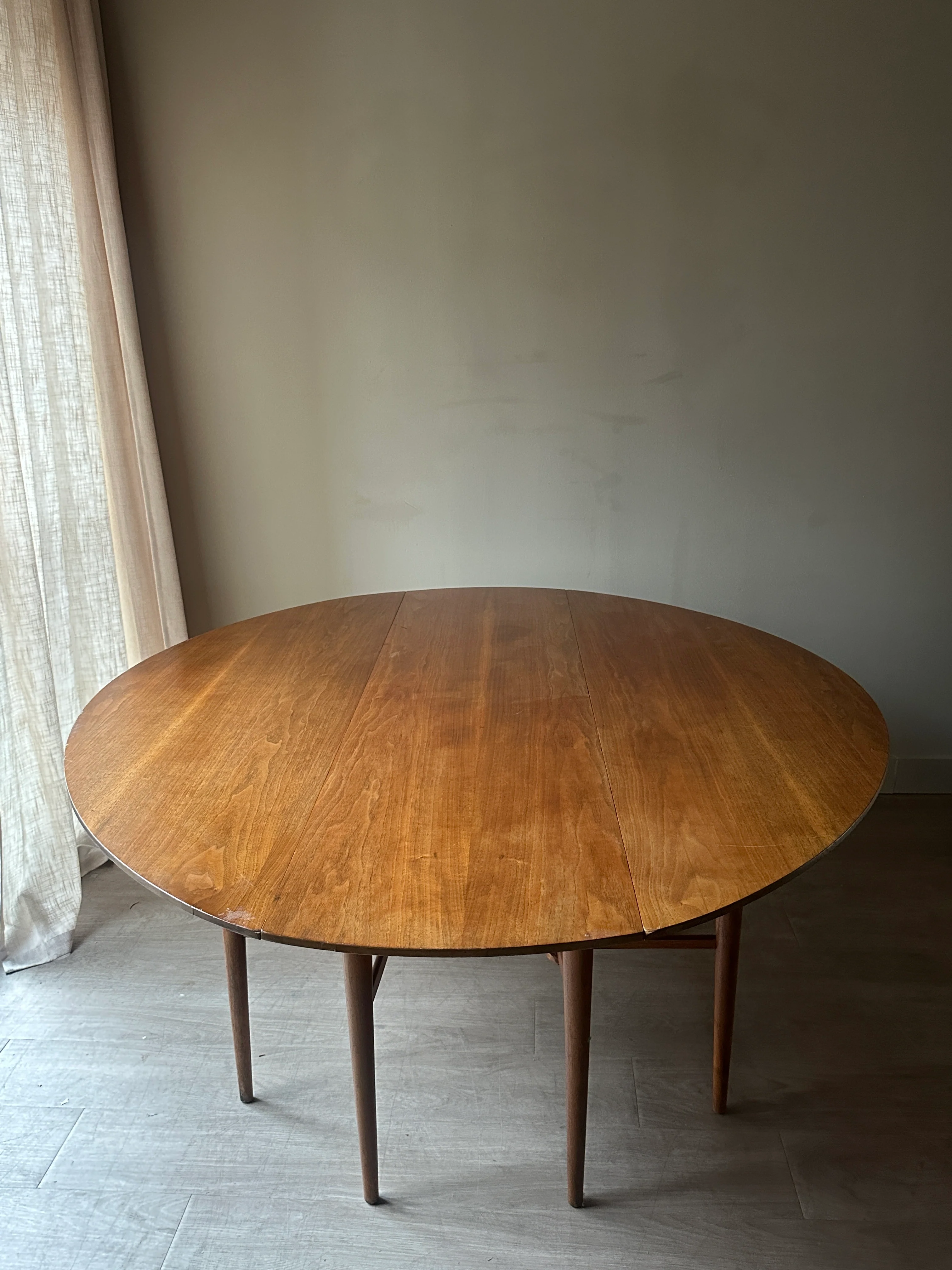 Walnut oval drop leaf - Image 5