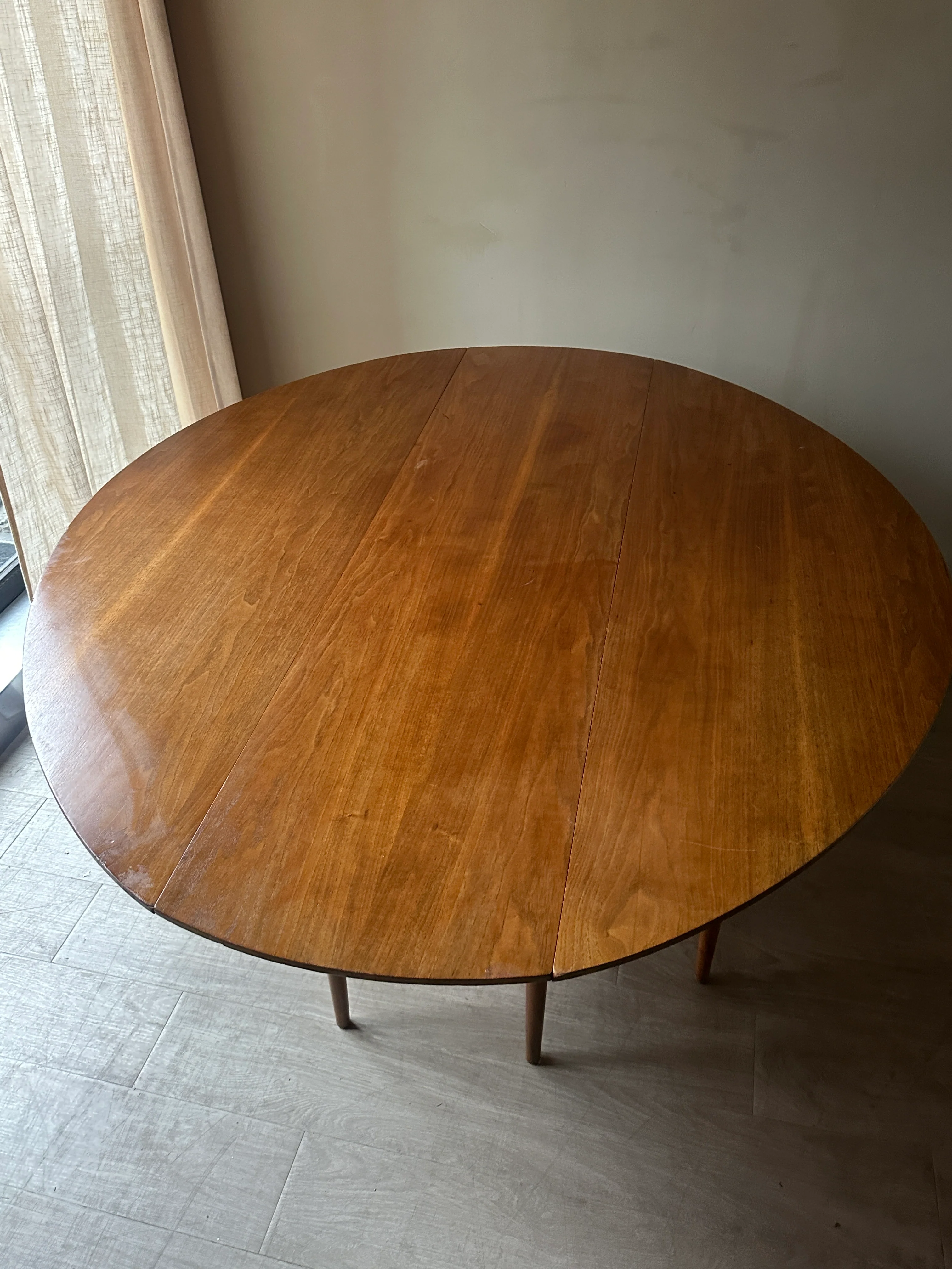 Walnut oval drop leaf - Image 7