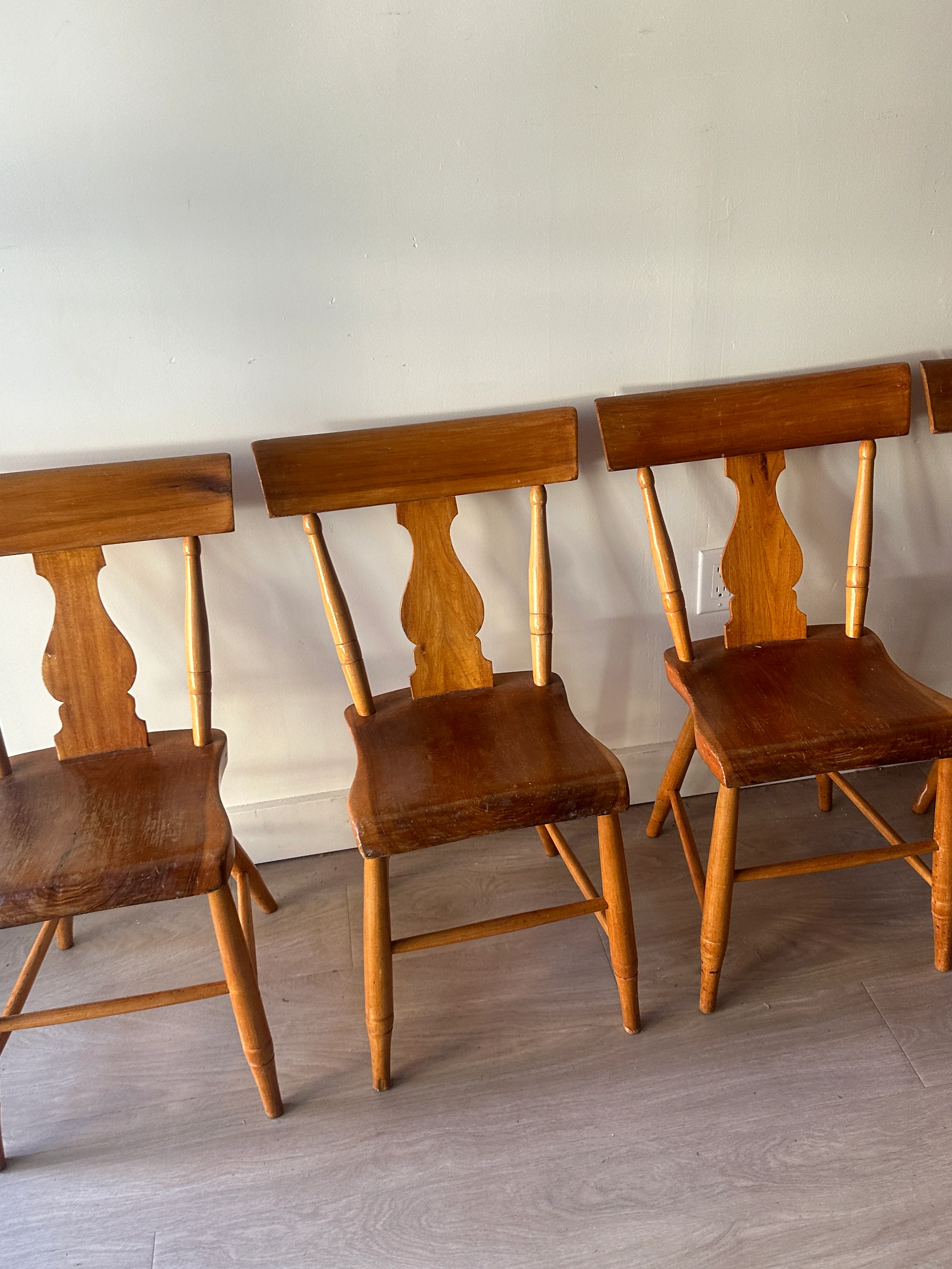 Pine plank chairs - Image 3