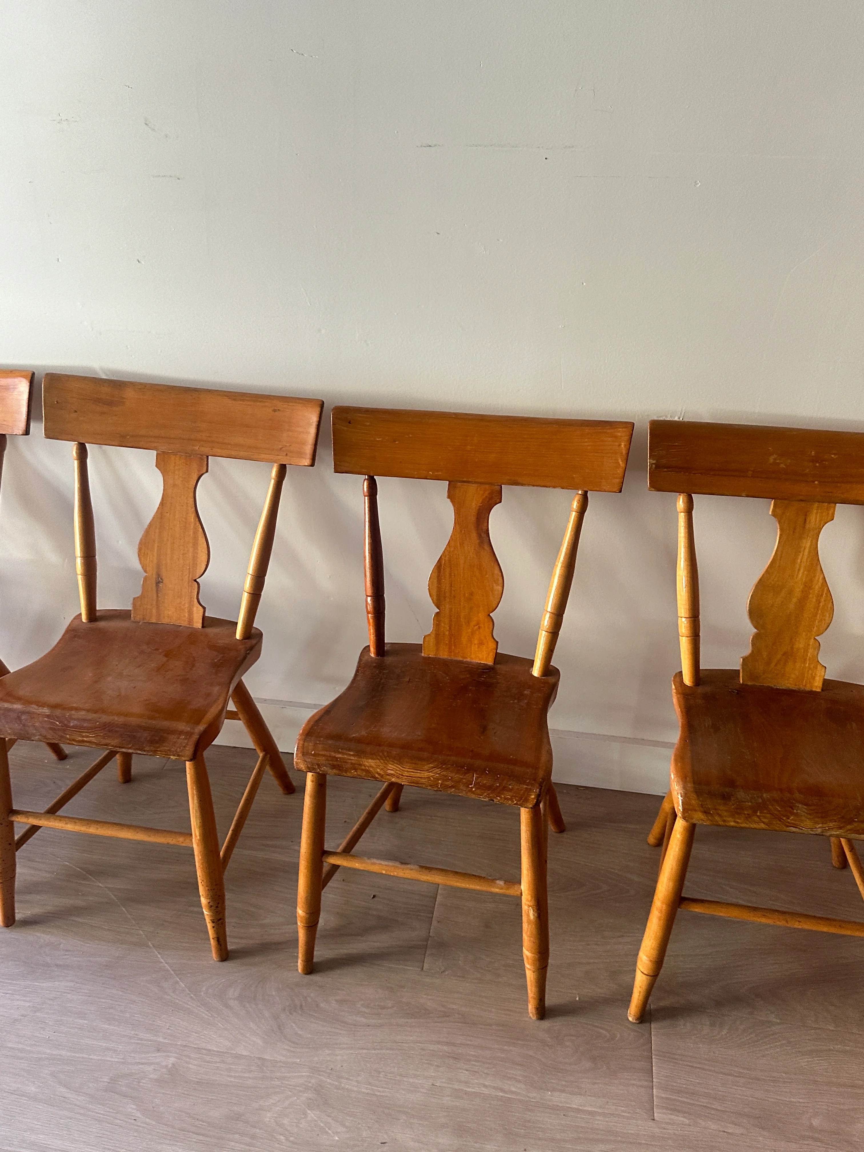 Pine plank chairs - Image 4