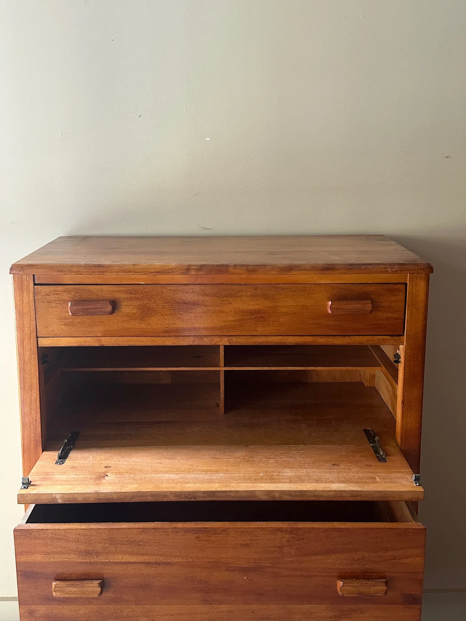 Pine secretary dresser - Image 5