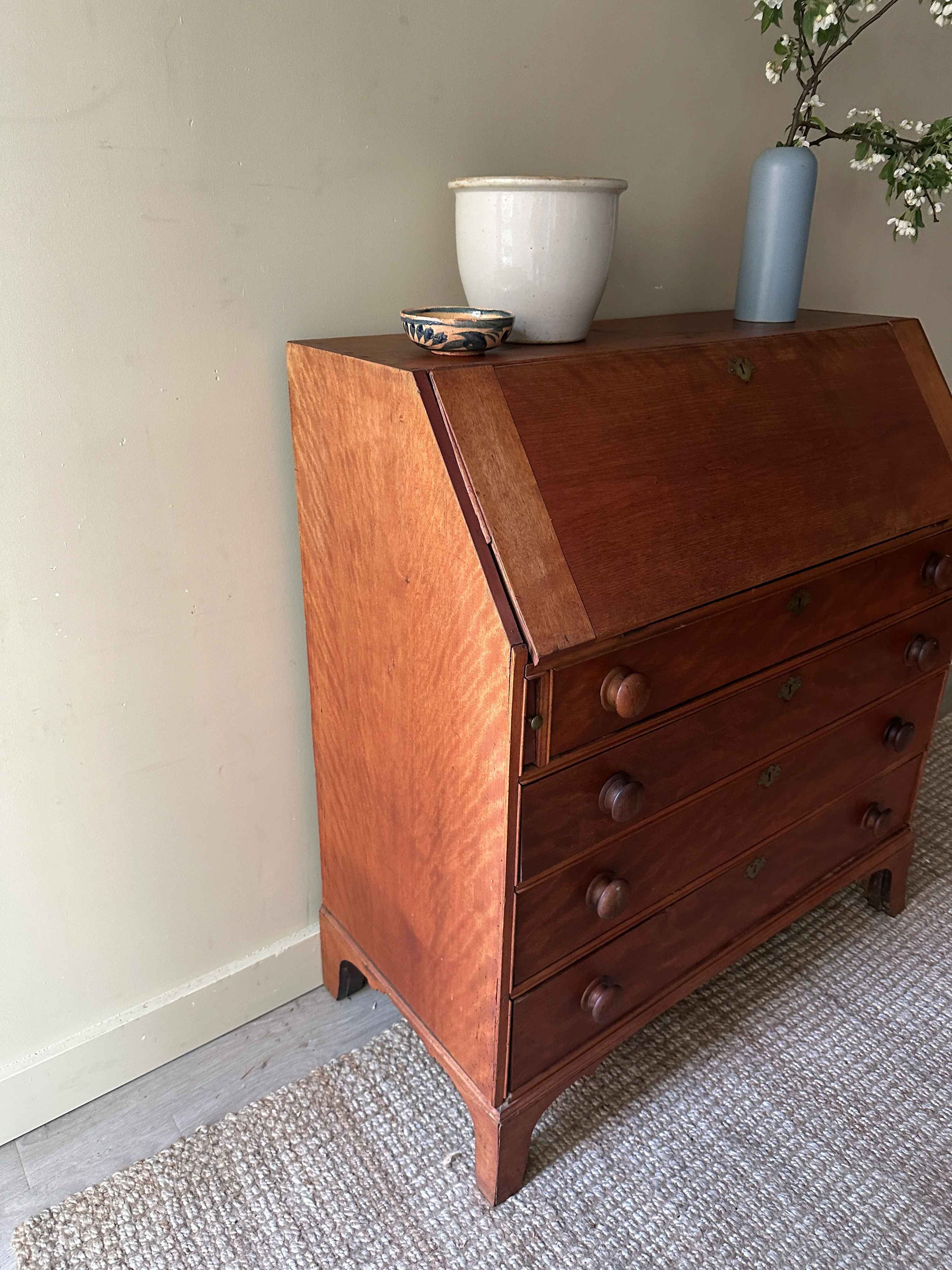 Pine secretary dresser - Image 3