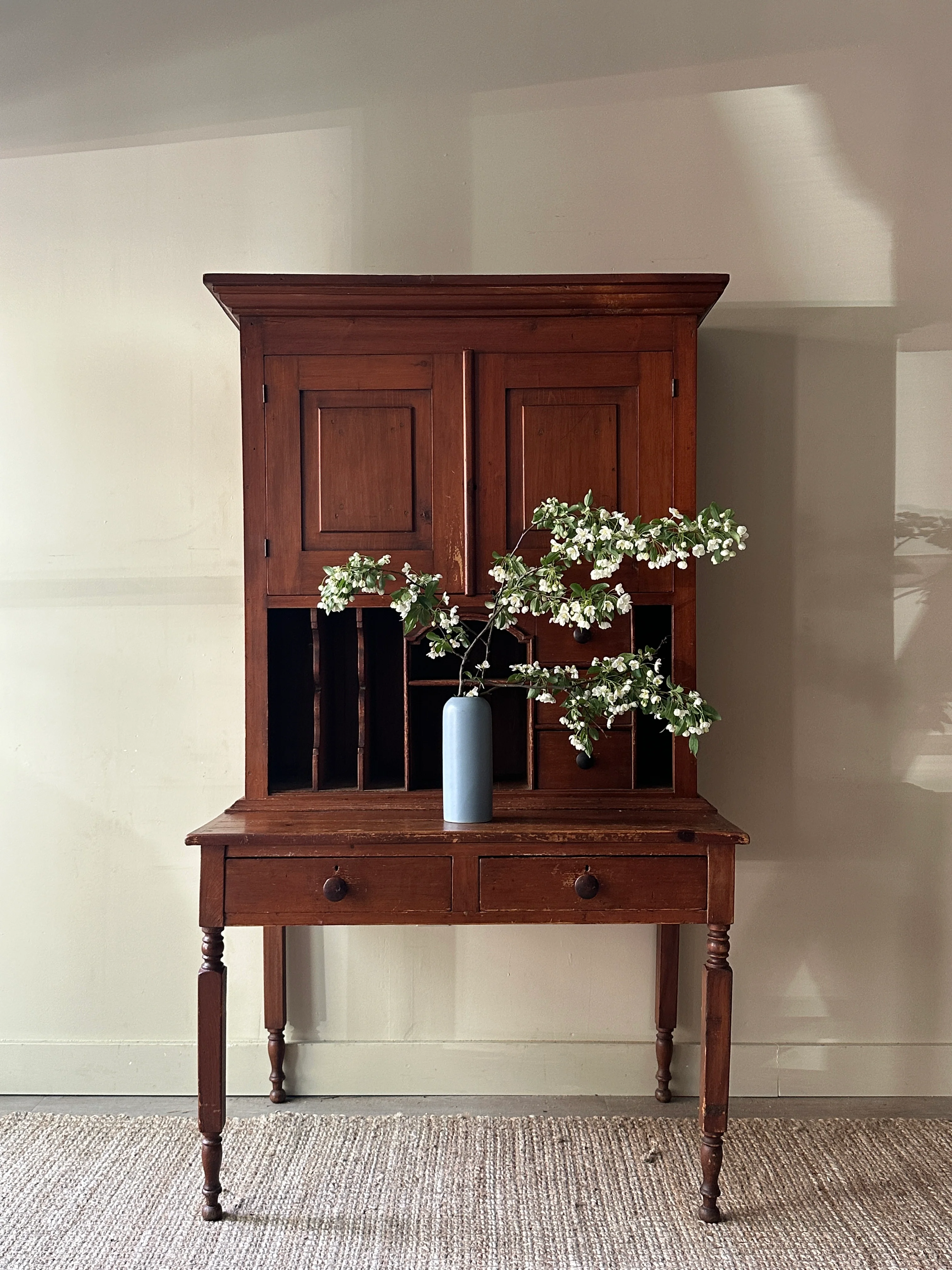 Pine two piece desk
