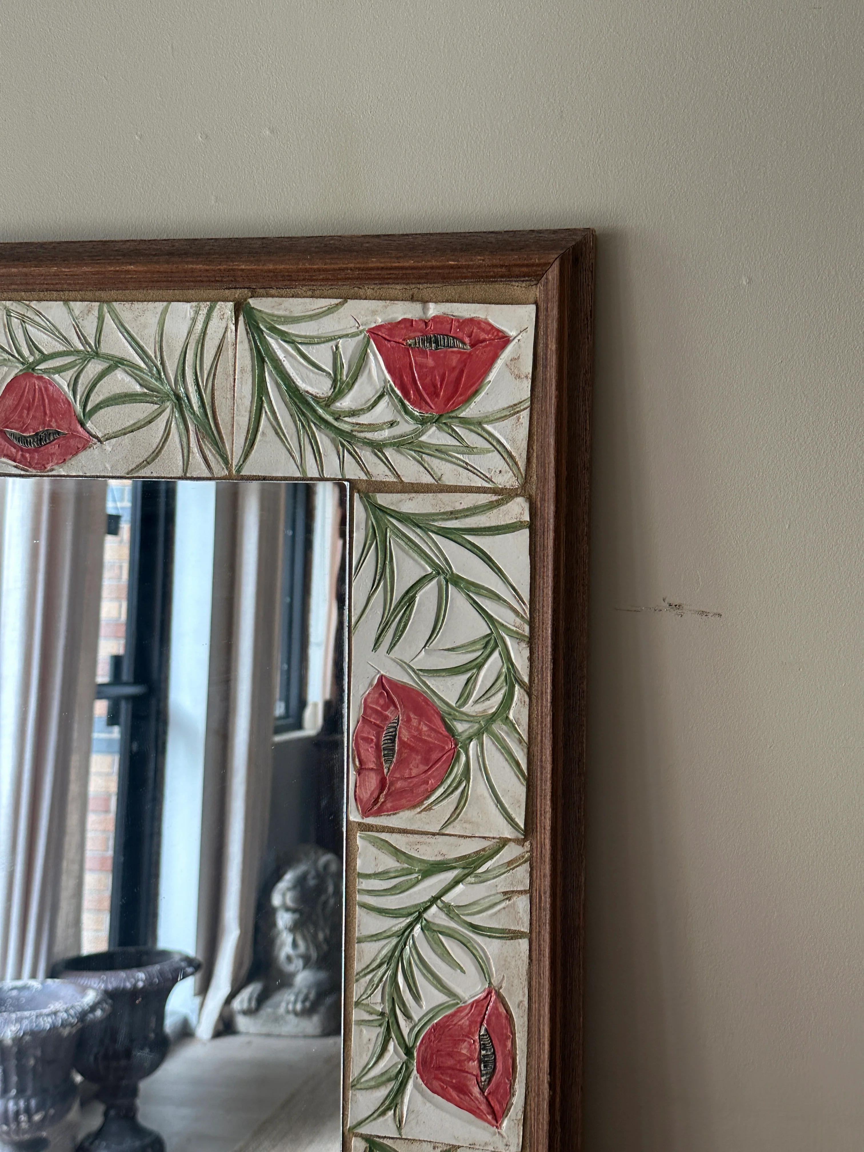Poppy Tile Mirror - Image 4