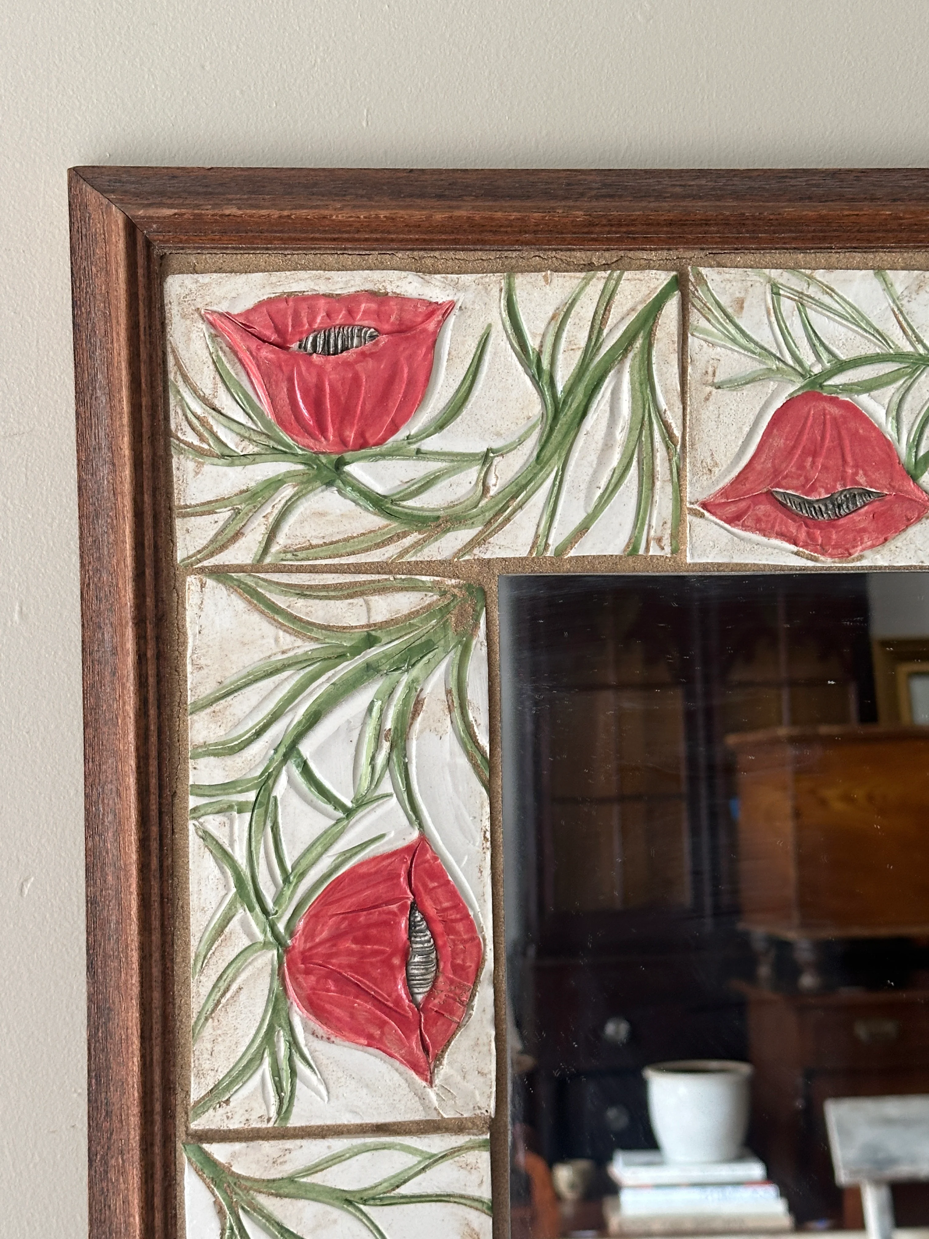 Poppy Tile Mirror - Image 6