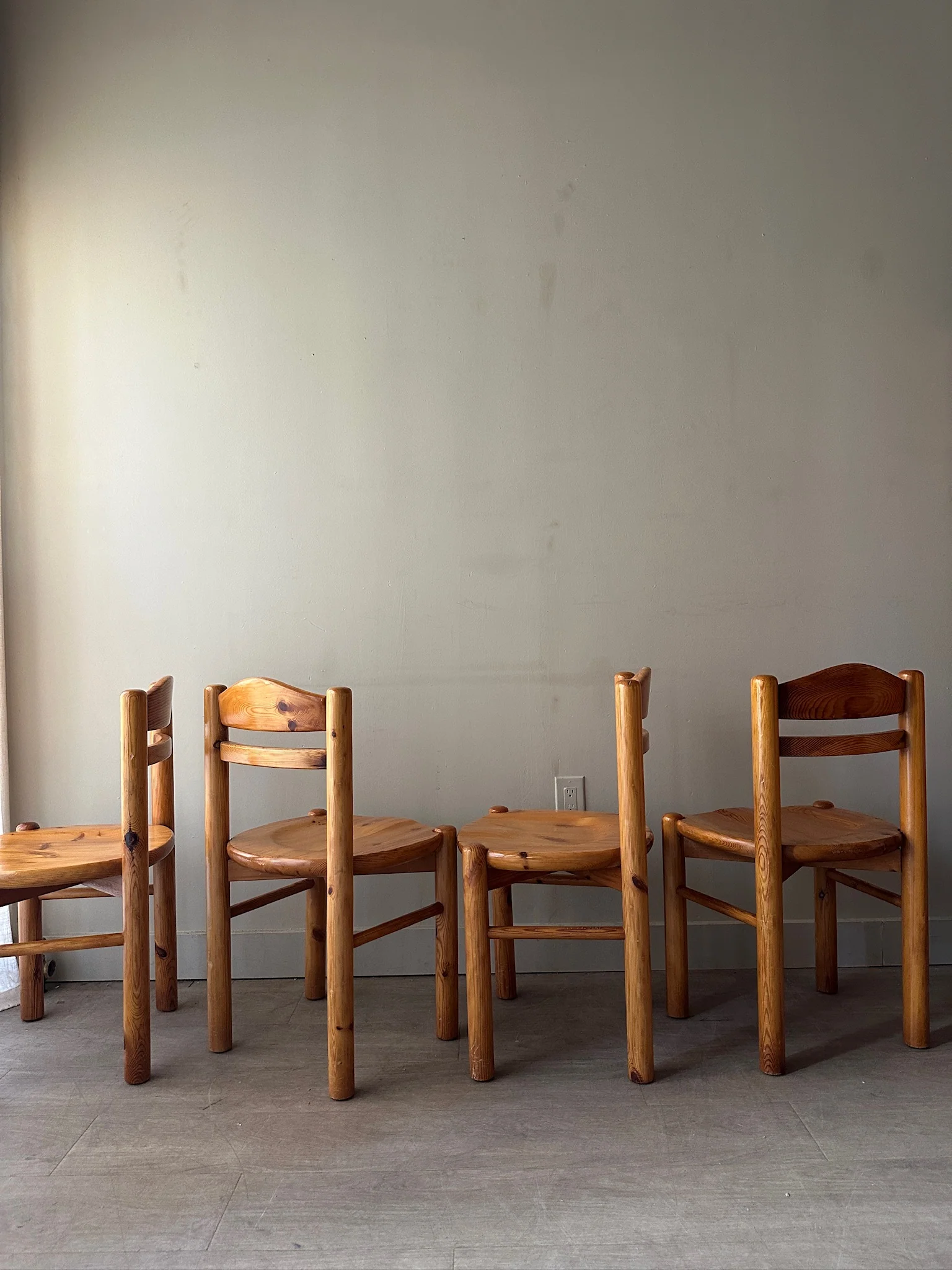 Rainer Daumiller pine dining chairs. Sold as a set of 4. - Image 3