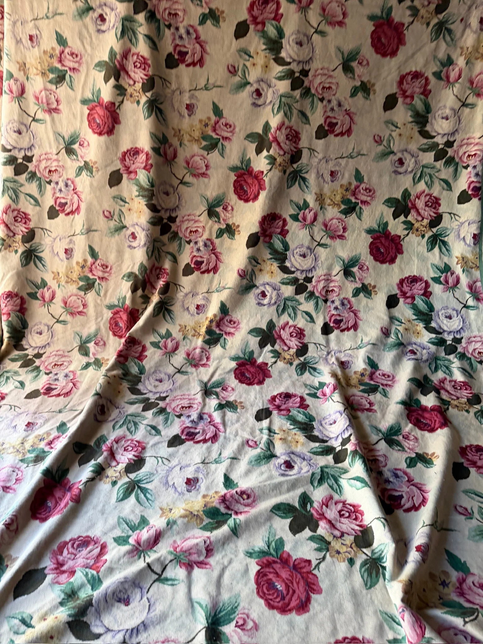 Rose patterned area rug - Image 2