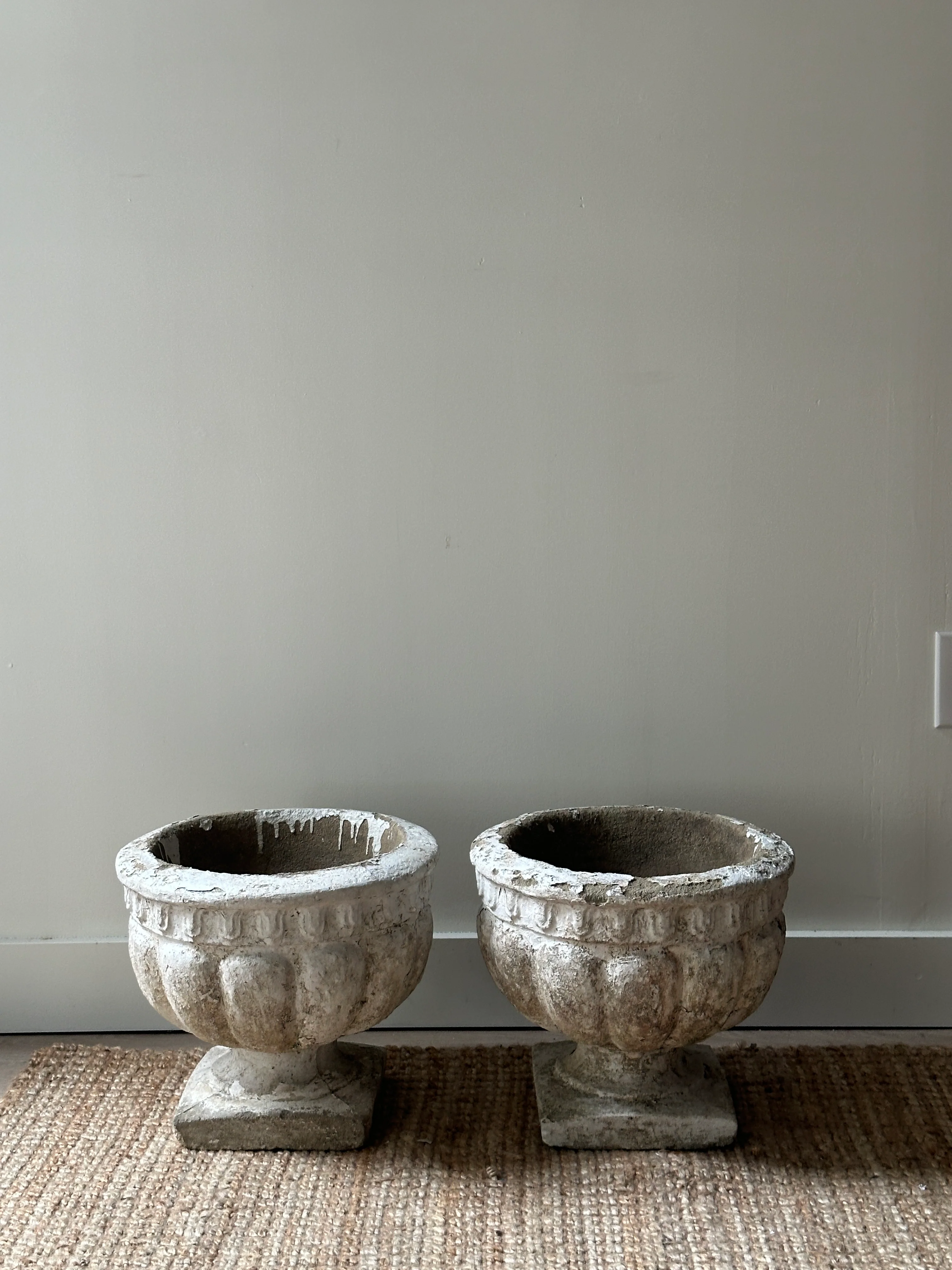 Round concrete planters. Sold individually. - Image 2