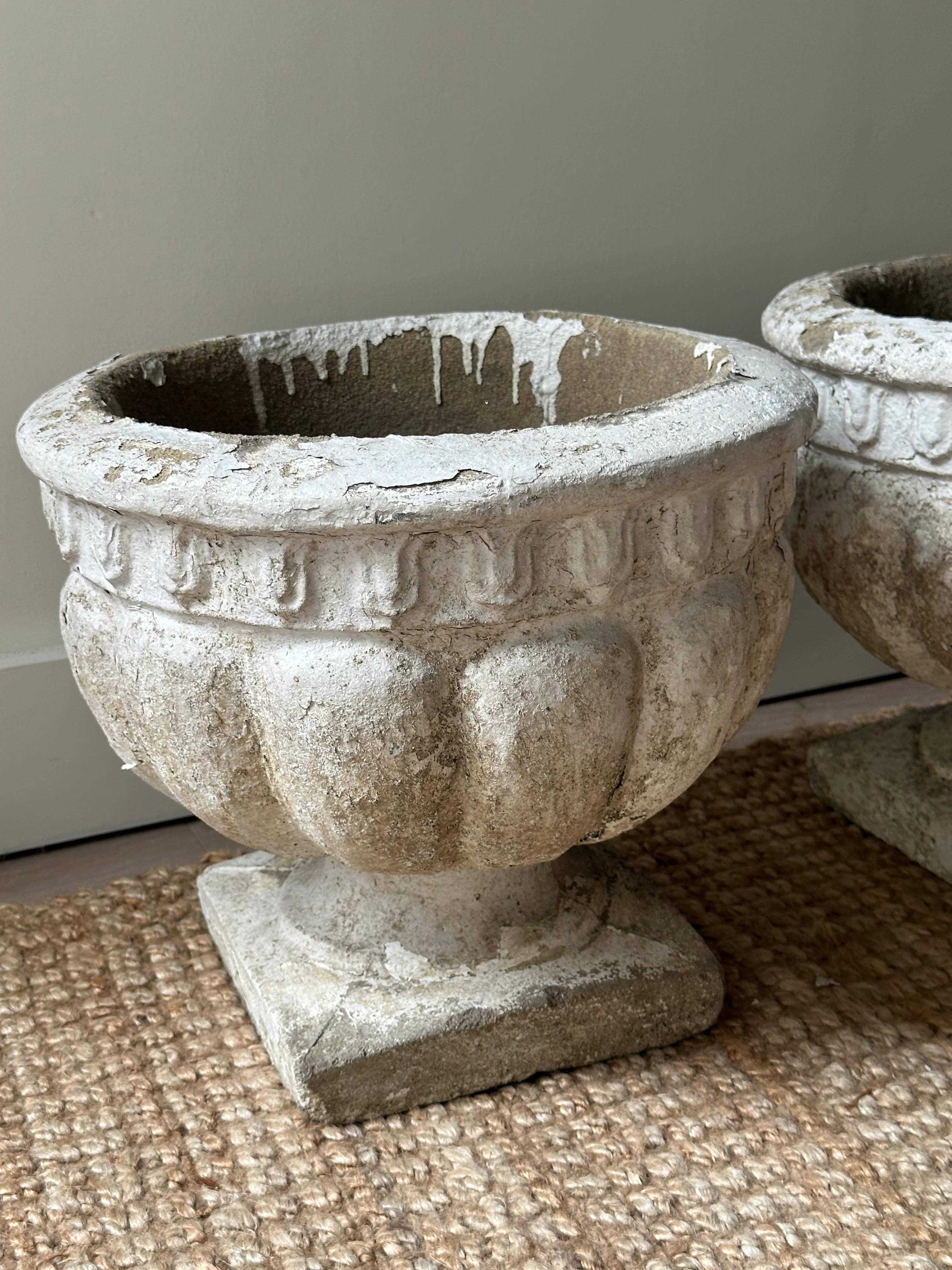 Round concrete planters. Sold individually. - Image 5