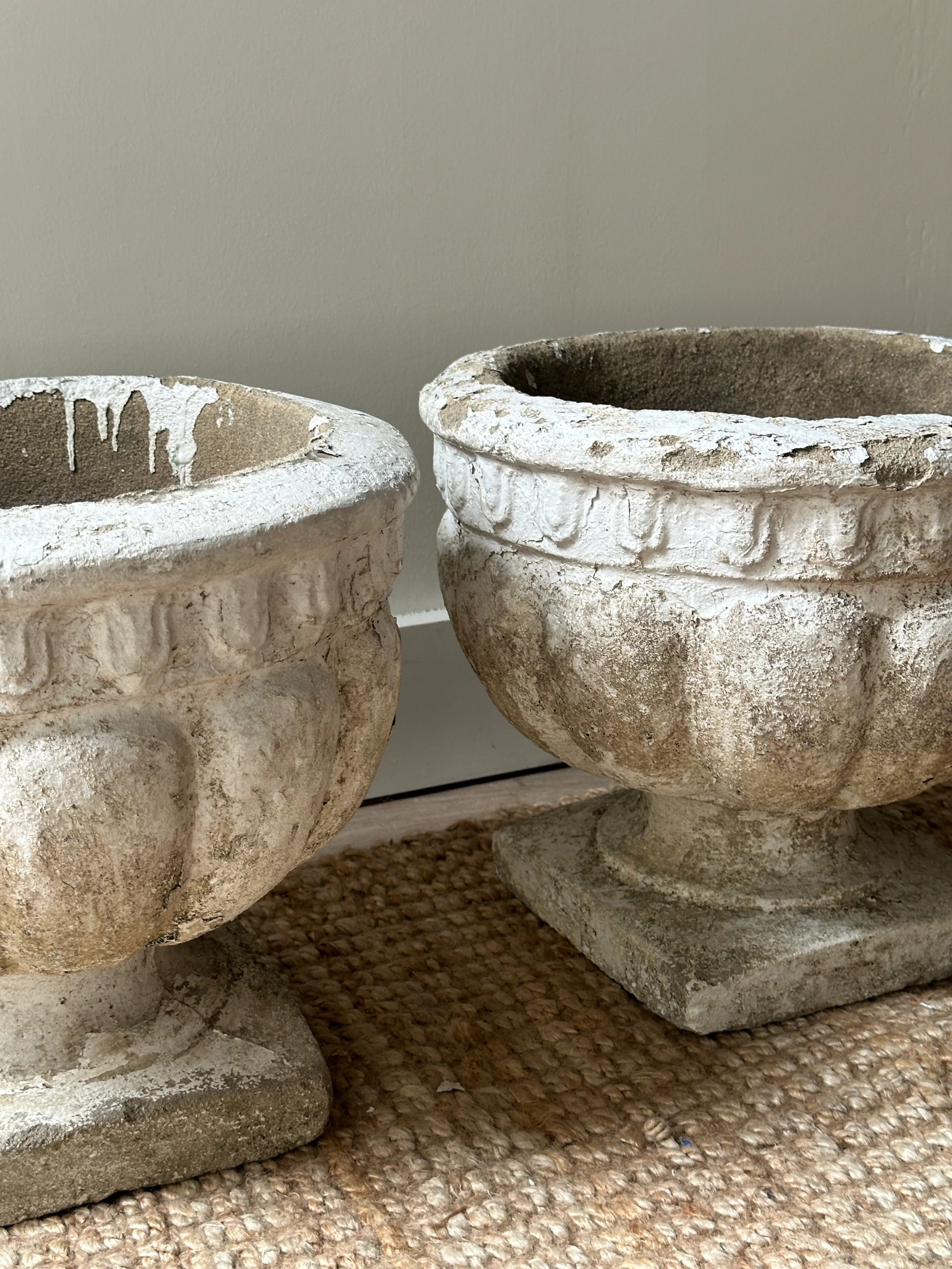 Round concrete planters. Sold individually. - Image 6