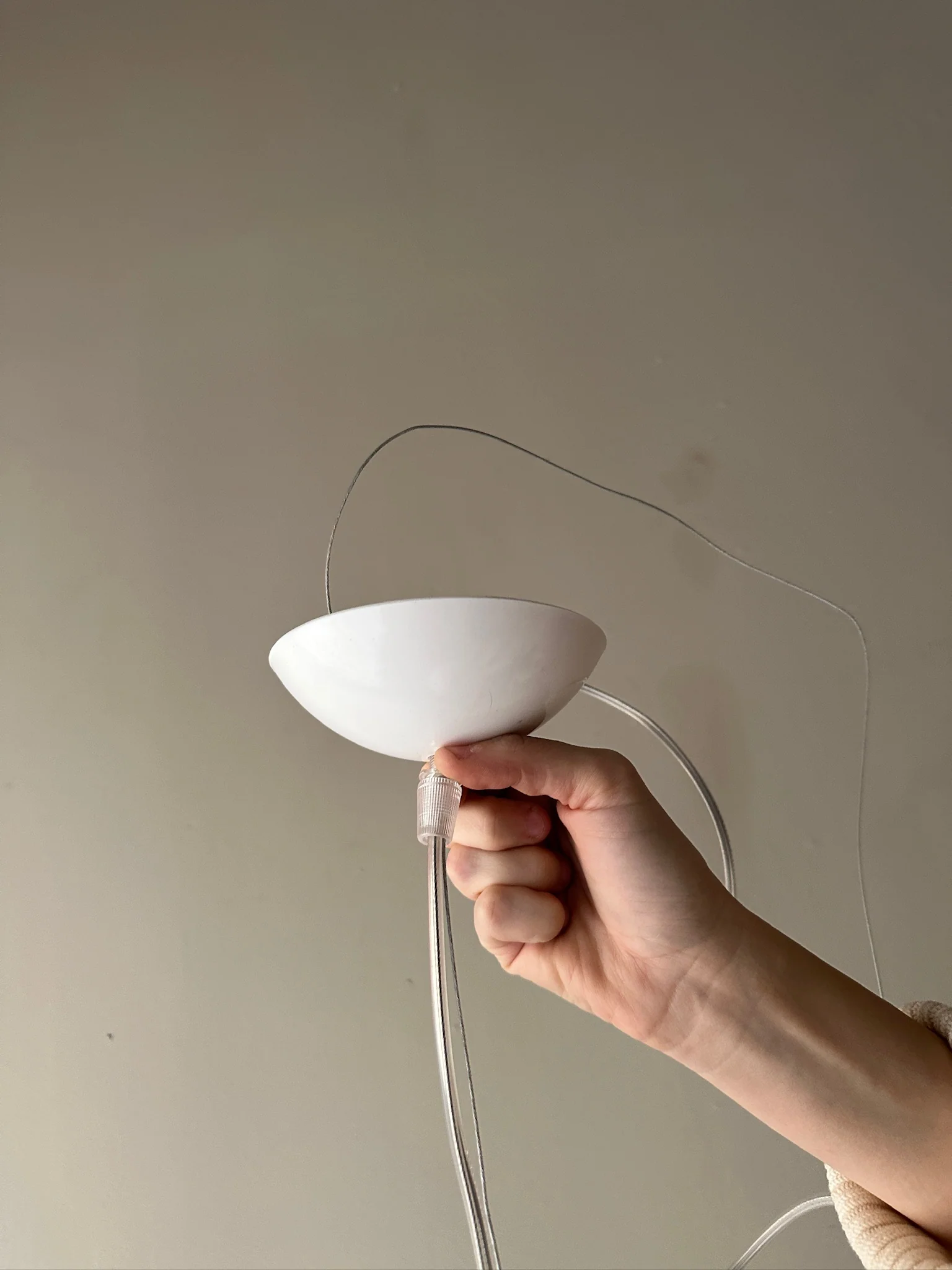 Scandinavian acrylic globe pendant light - Image 3