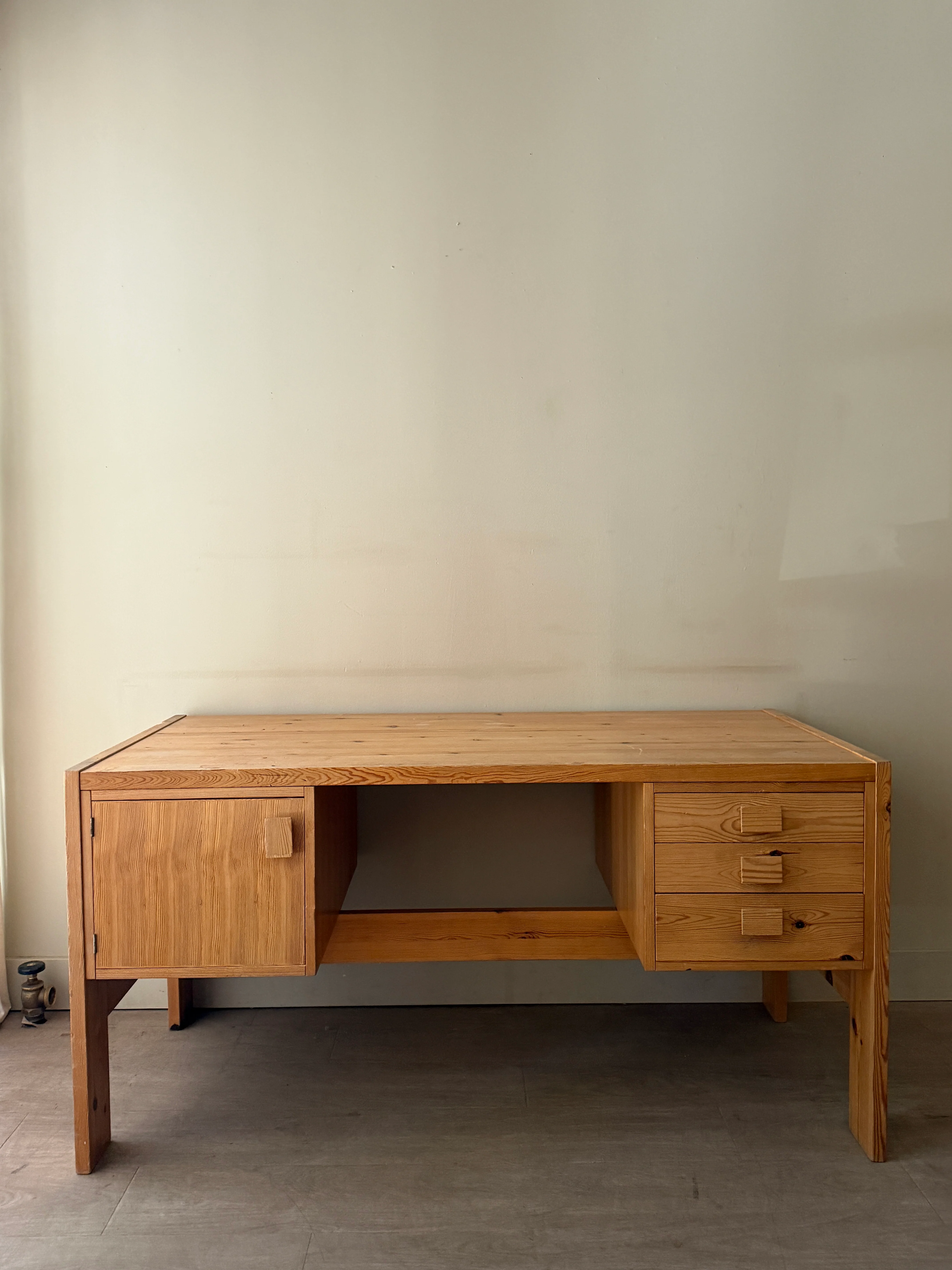 Scandinavian pine desk