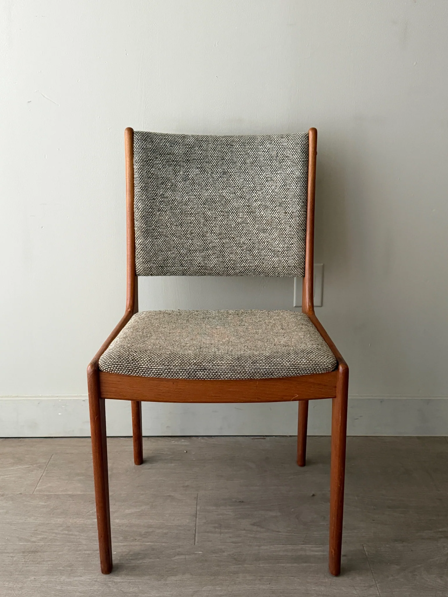 Scandinavian upholstered teak chair