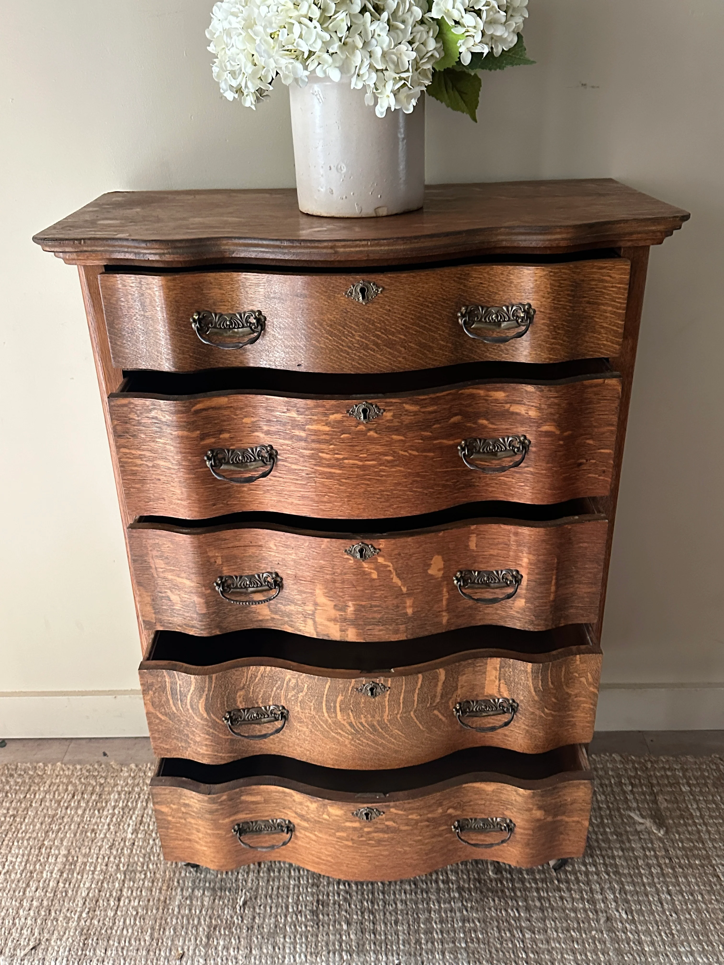 Serpentine Oak Tallboy - Image 5