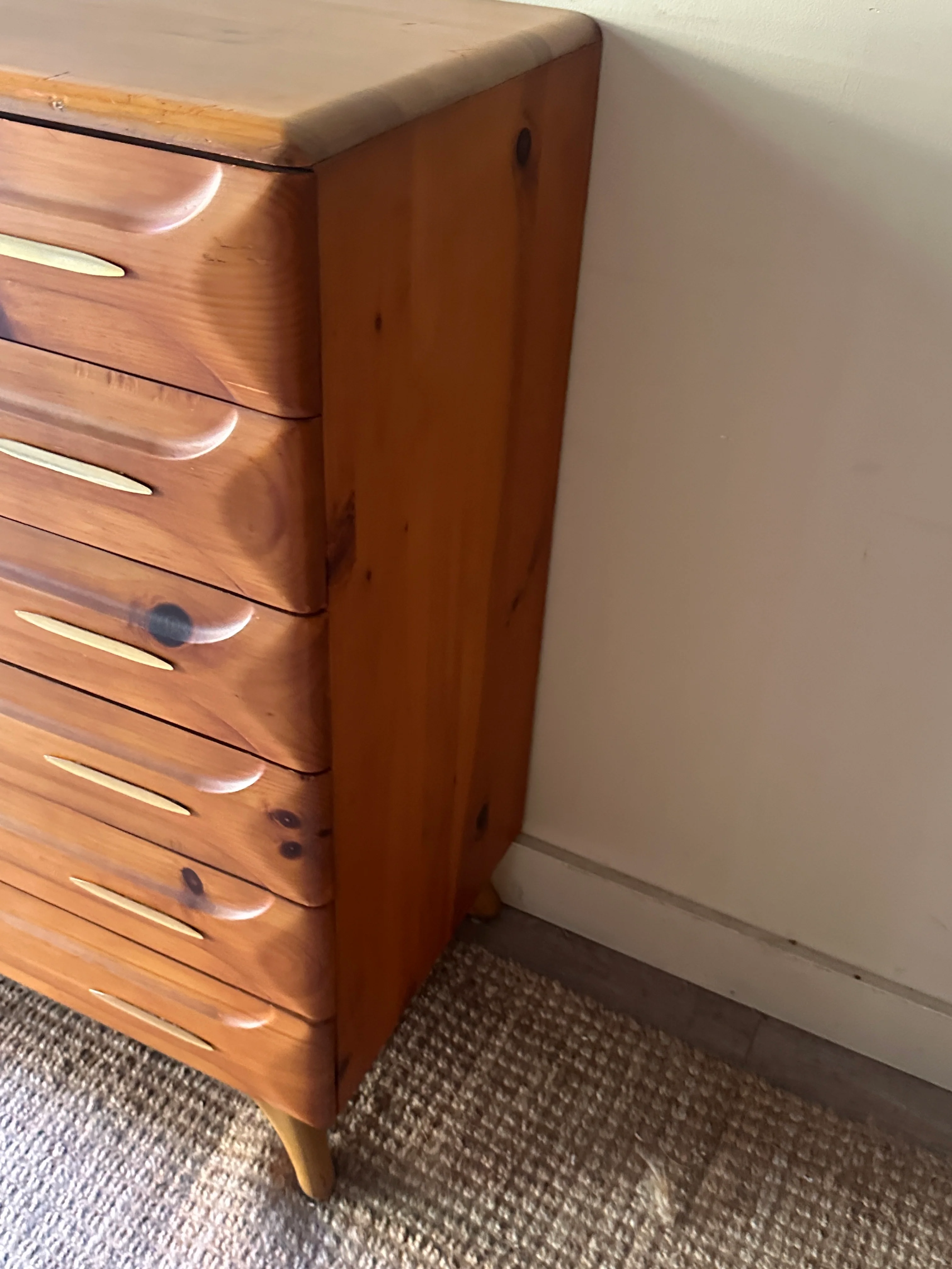 Shockey pine tallboy dresser - Image 4