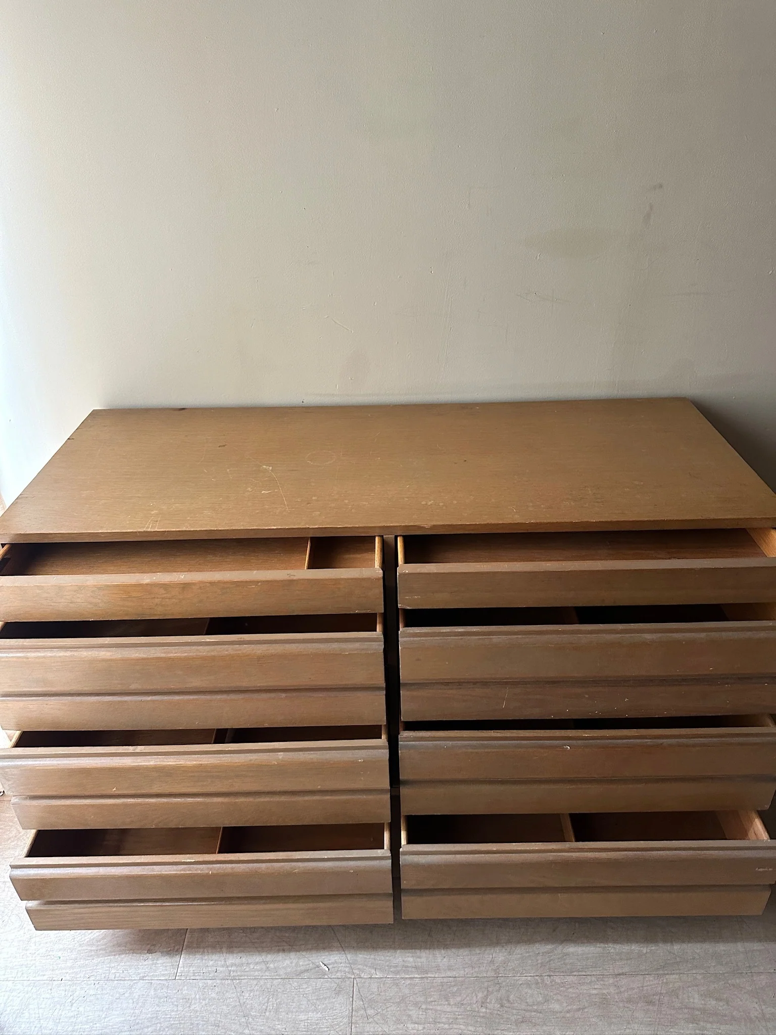 Sligh oak 8 drawer dresser - Image 5