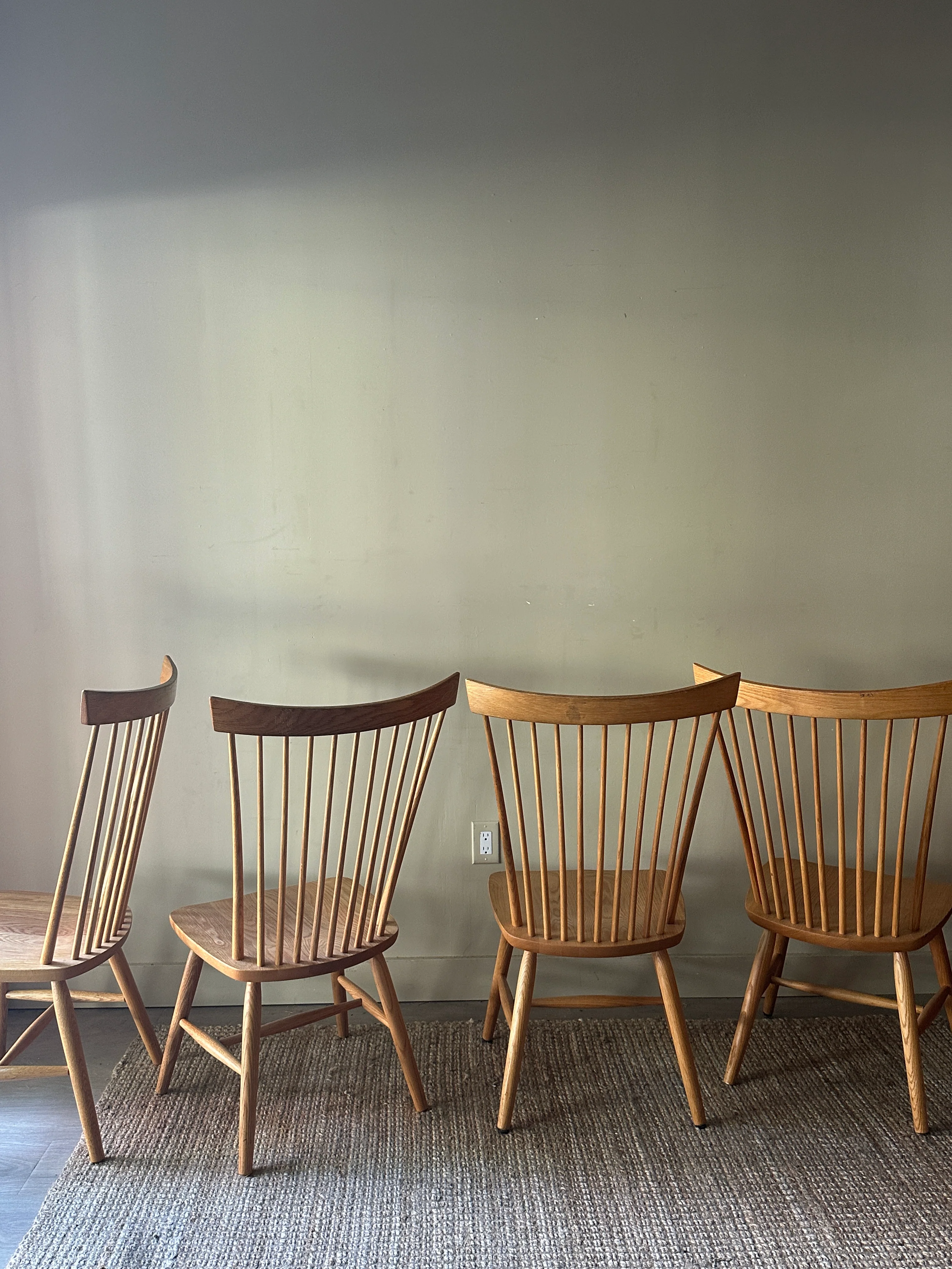 RH Lemieur Windsor oak dining chairs. Sold in pairs. - Image 4
