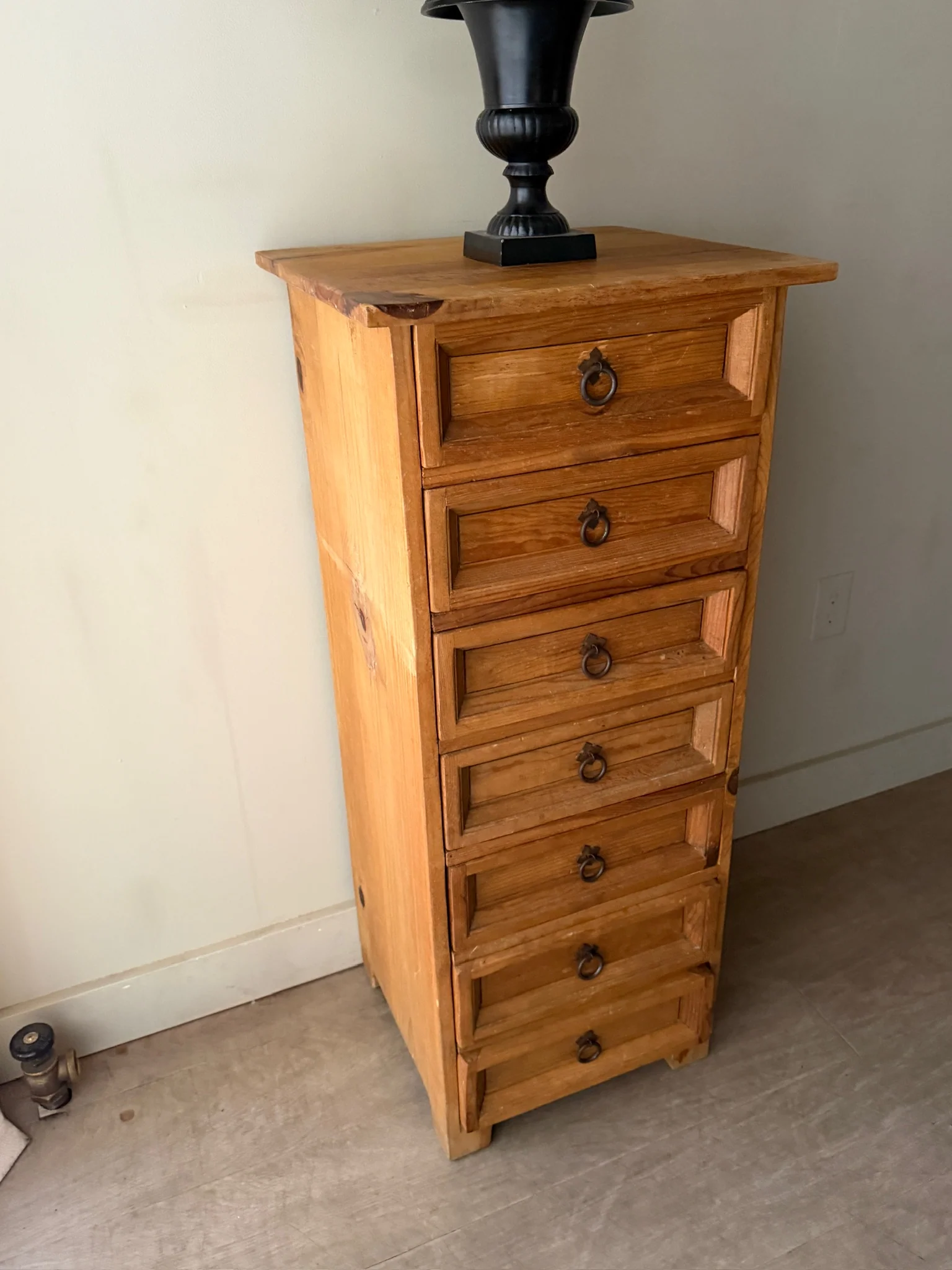 Spanish Colonial waxed pine lingerie chest - Image 2
