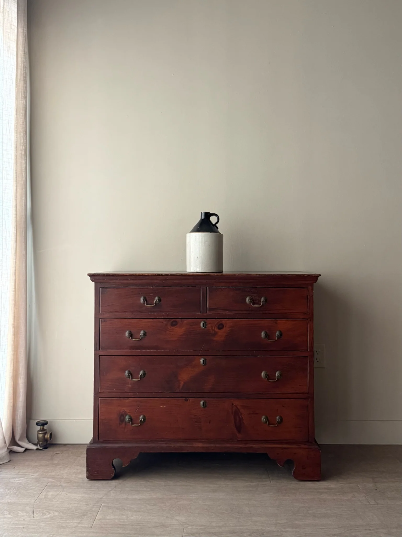 Stained pine dresser