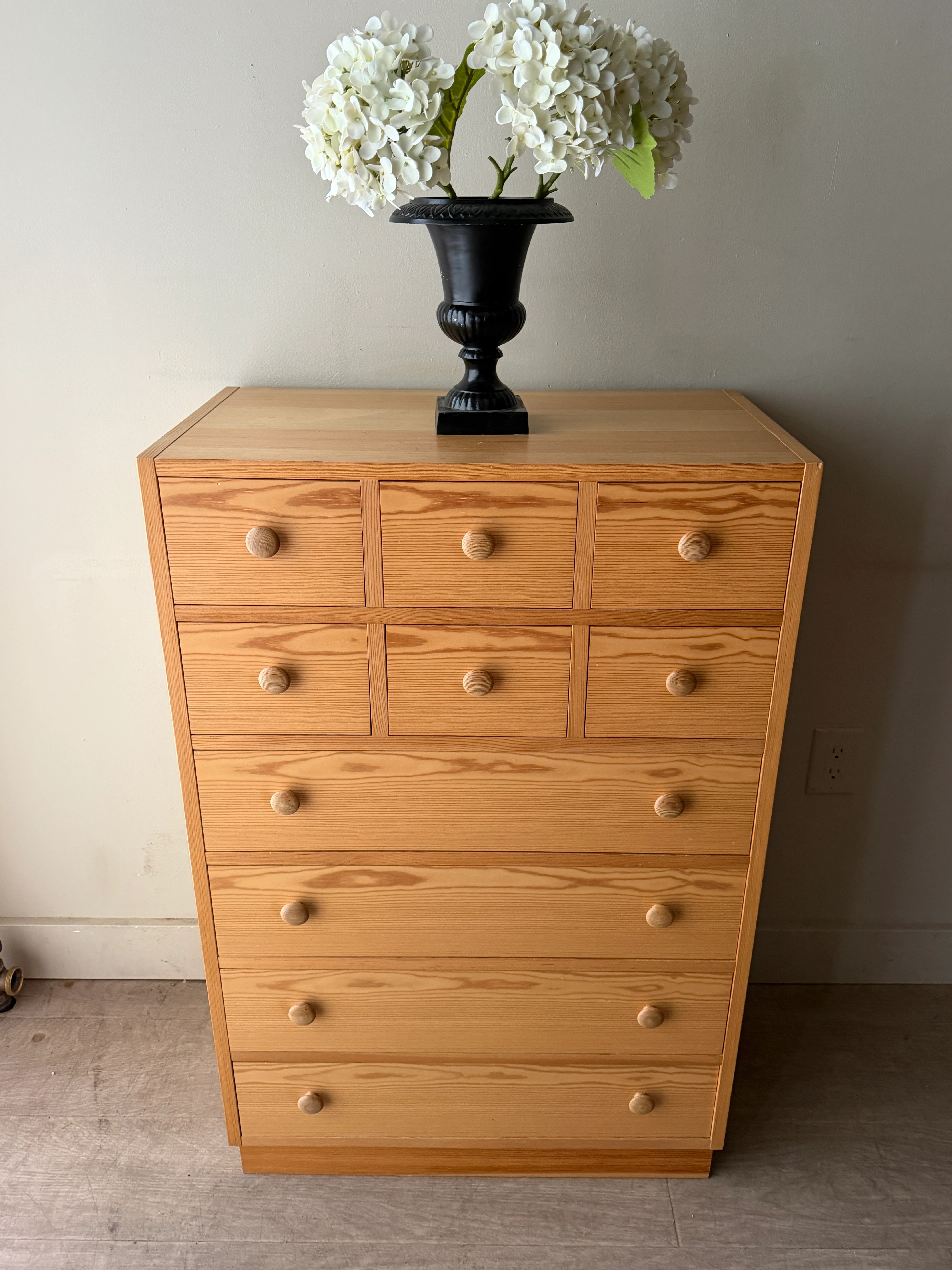 Swedish pine tallboy - Image 2