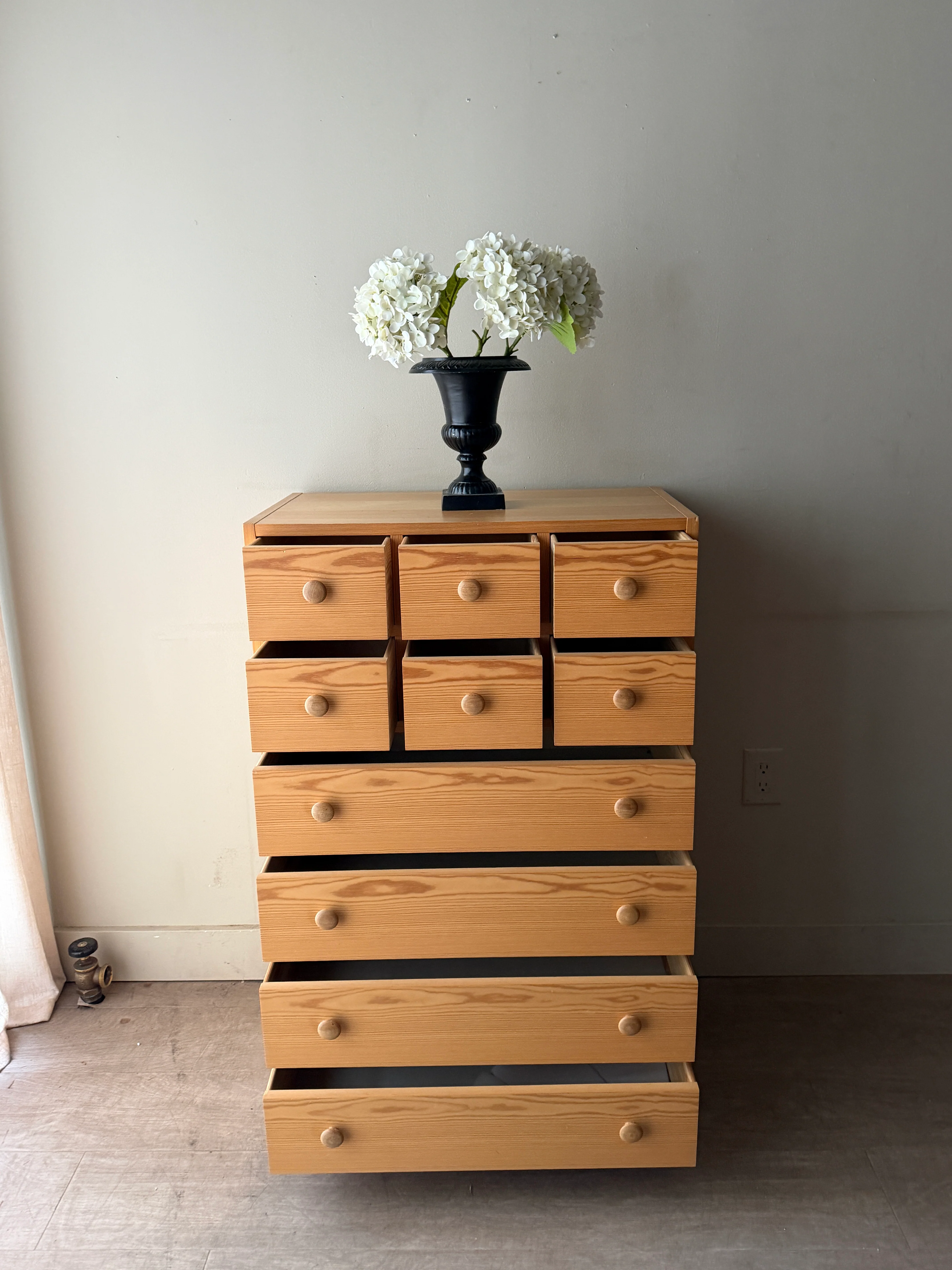Swedish pine tallboy - Image 3
