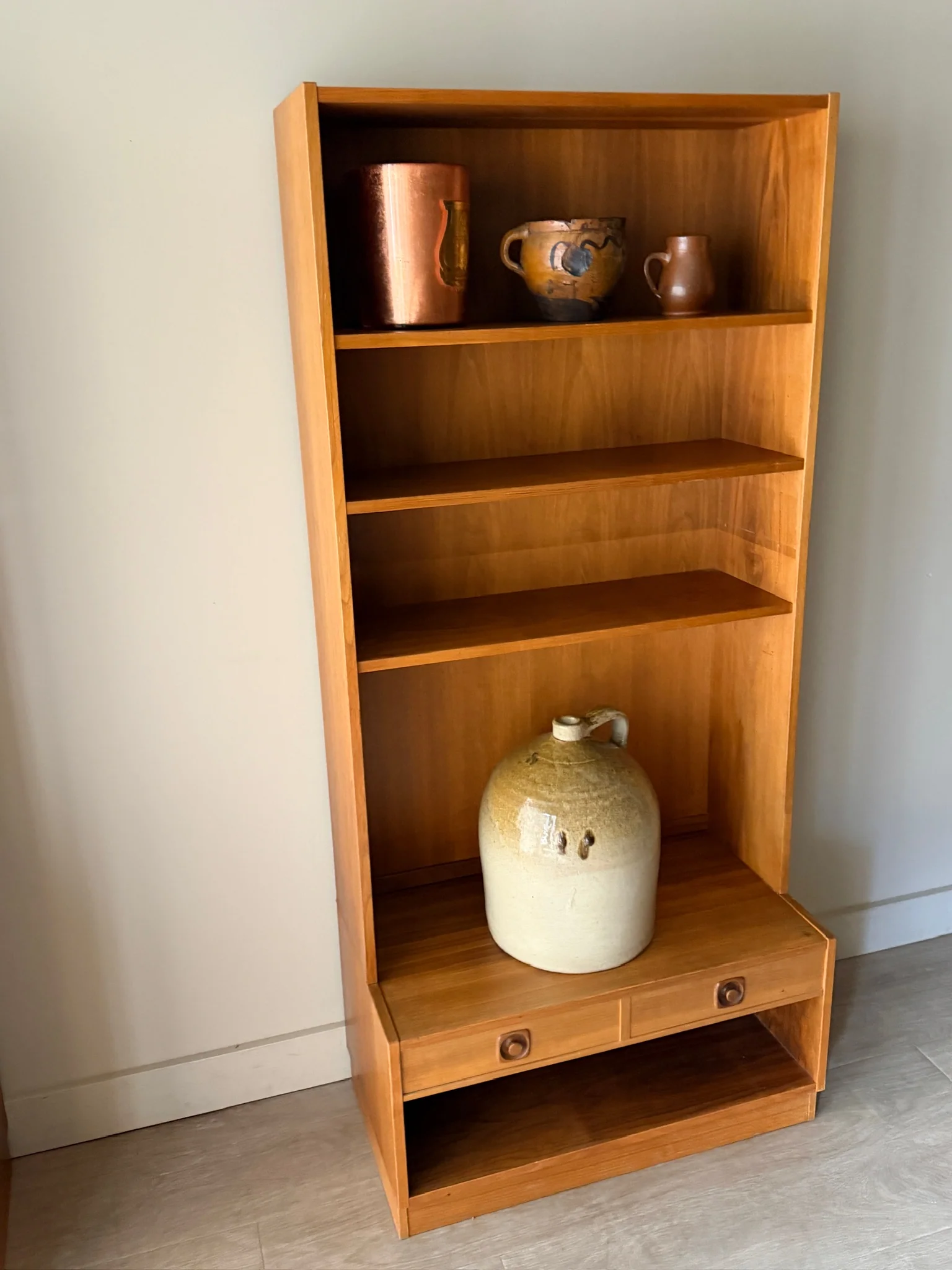 Swedish teak two piece hutch - Image 2