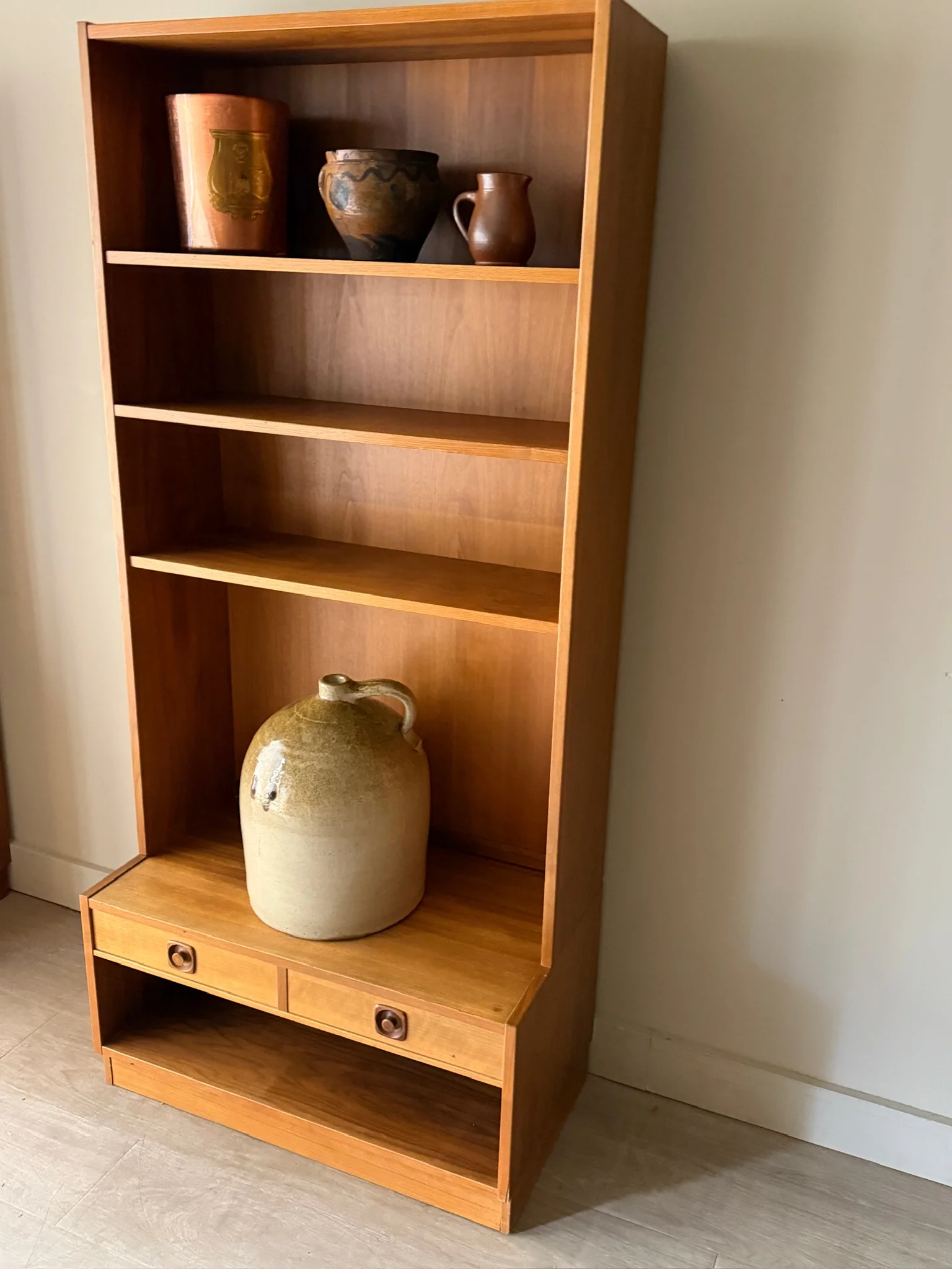 Swedish teak two piece hutch - Image 3