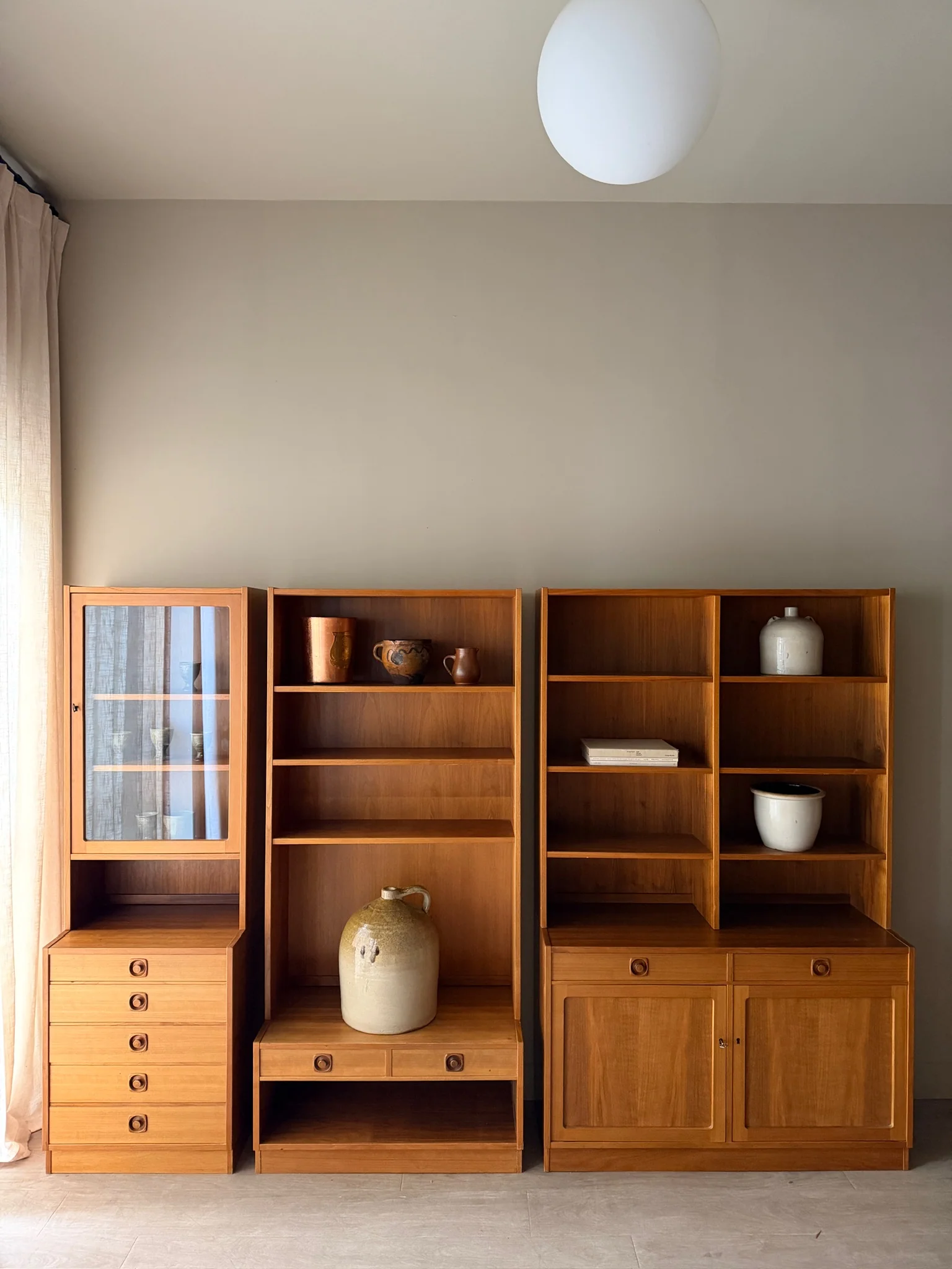 Swedish teak two piece hutch - Image 5