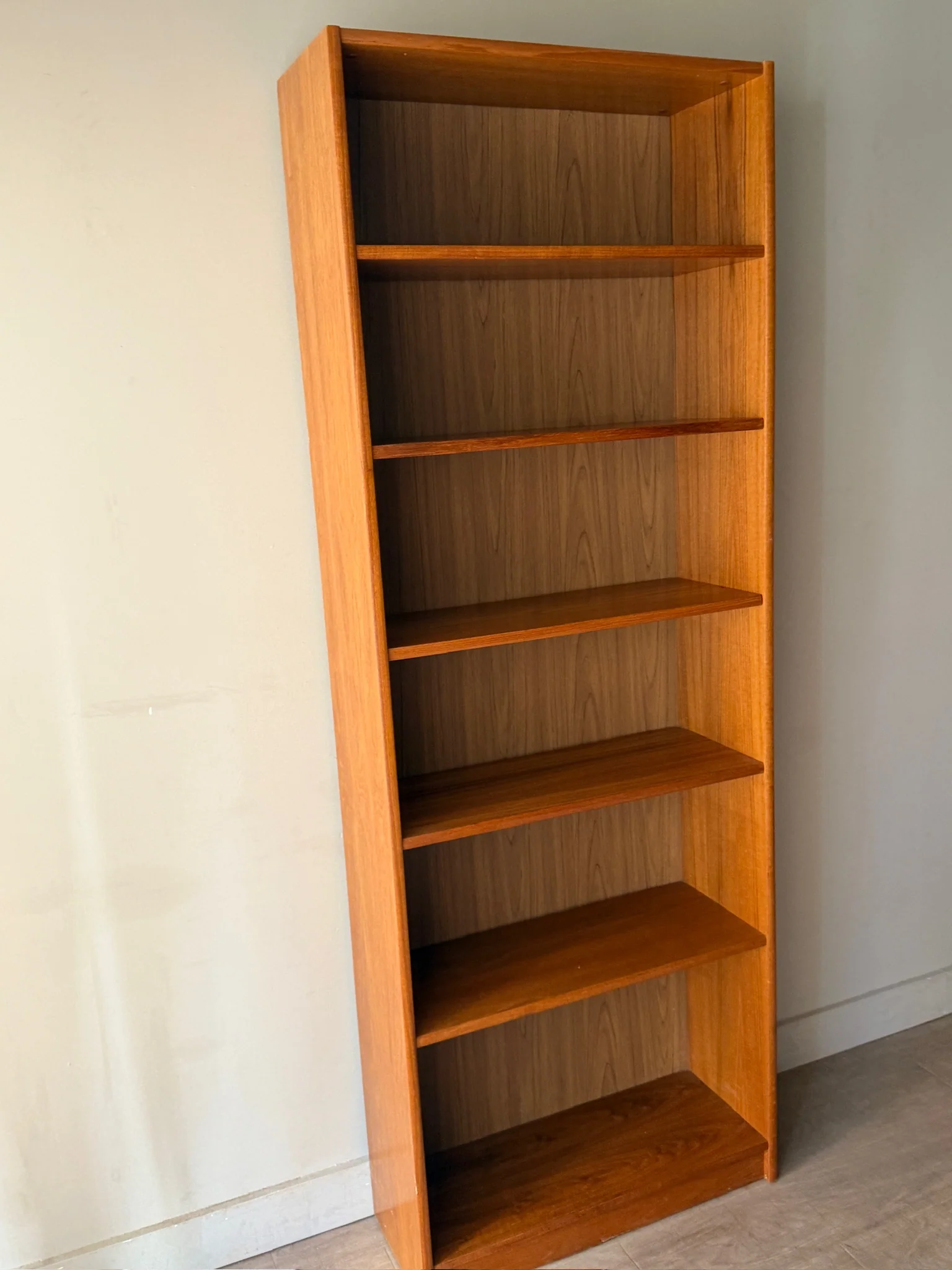 Tall Danish teak bookcase - Image 2