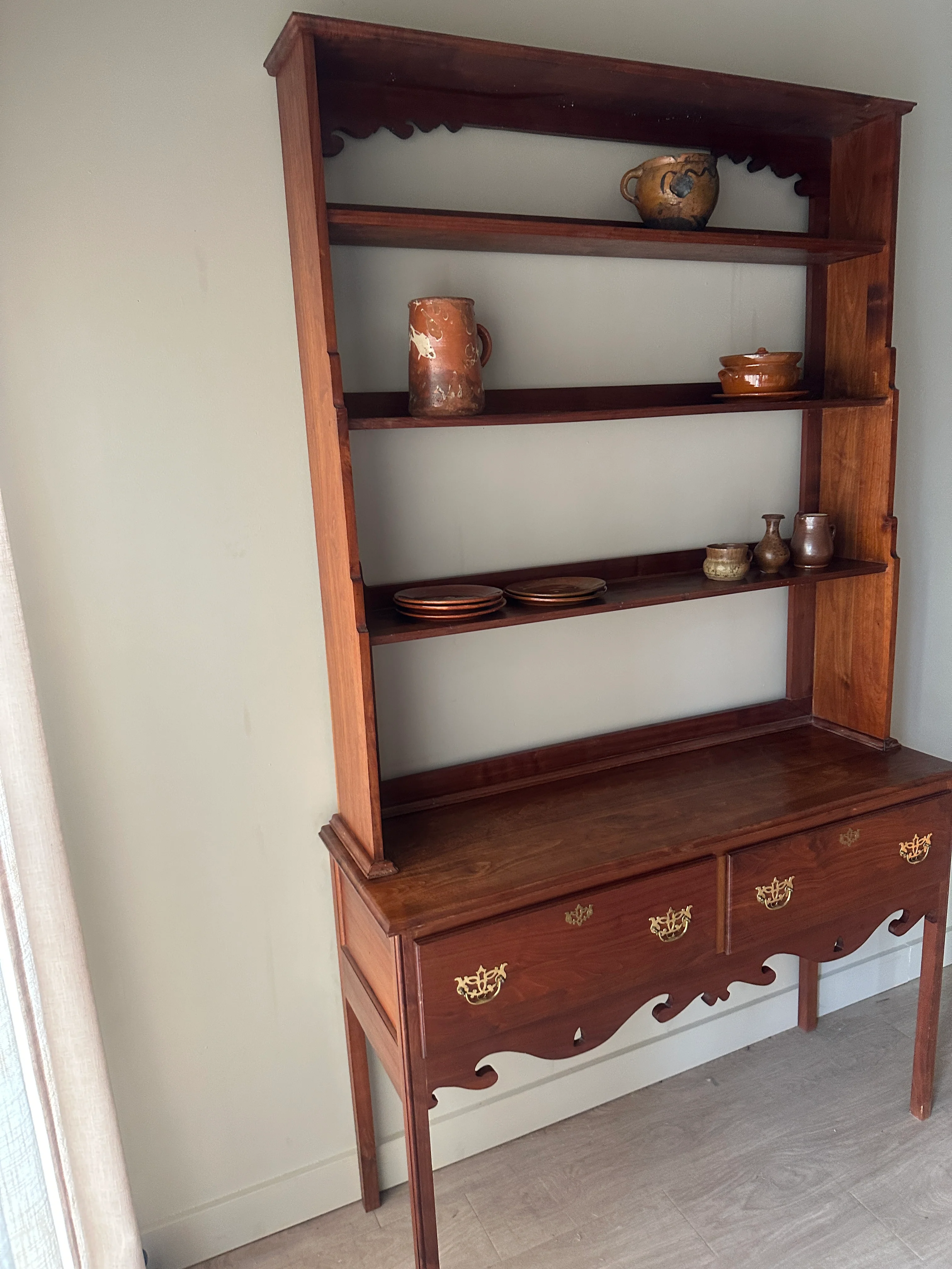 Tall Welsh two piece cupboard - Image 3