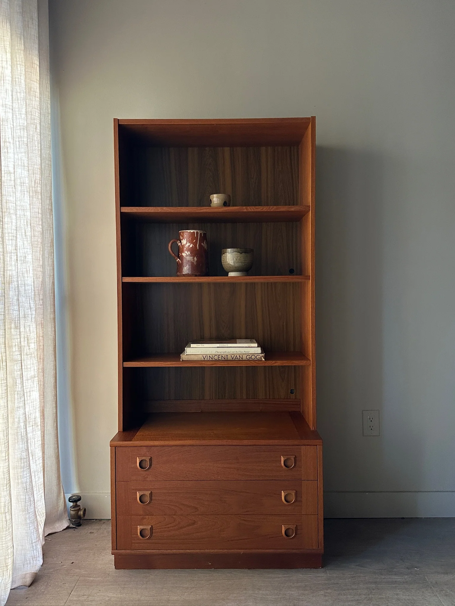 Teak bookcase