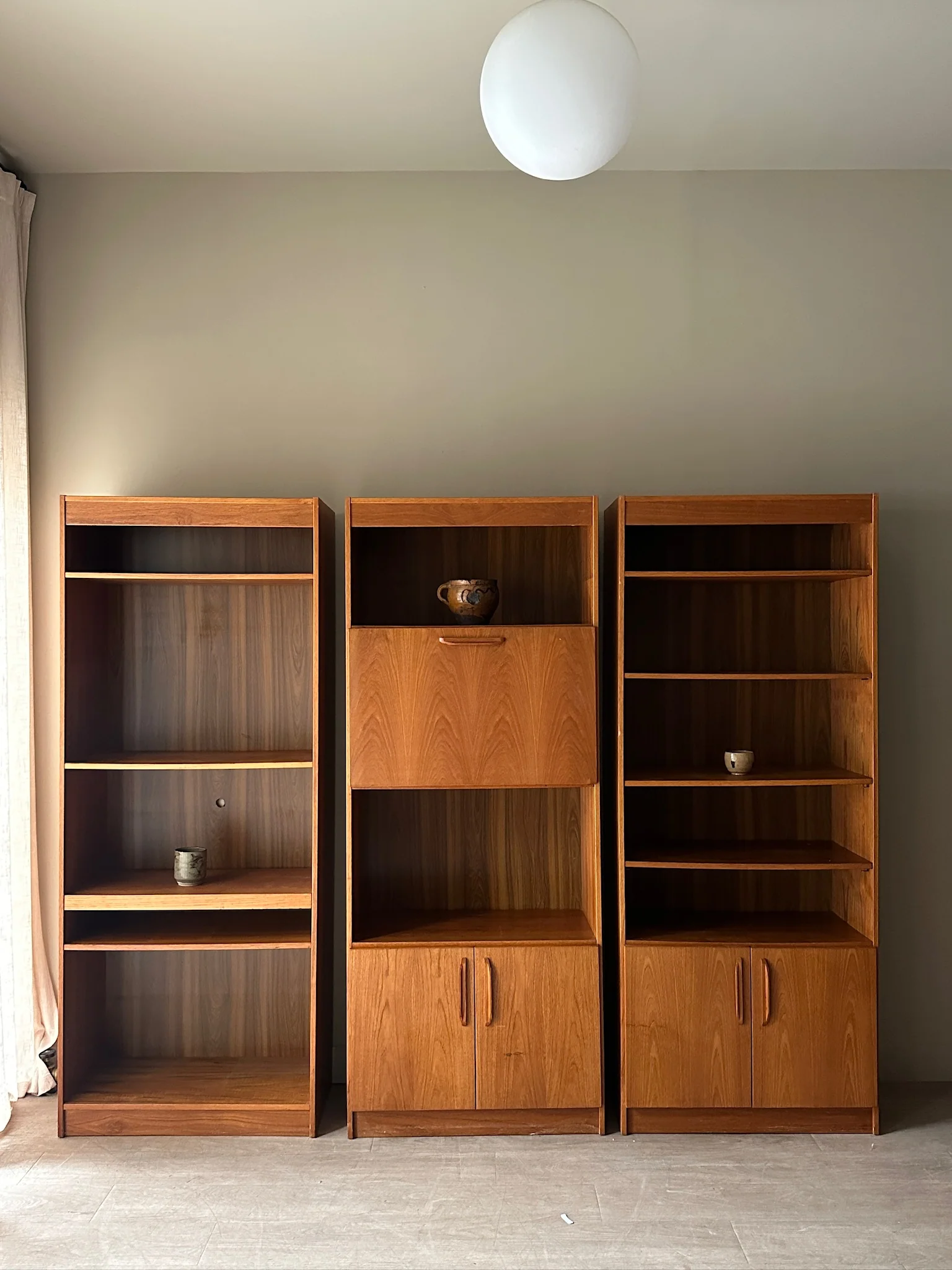 Danish Teak Bookshelf with Cabinet (right)