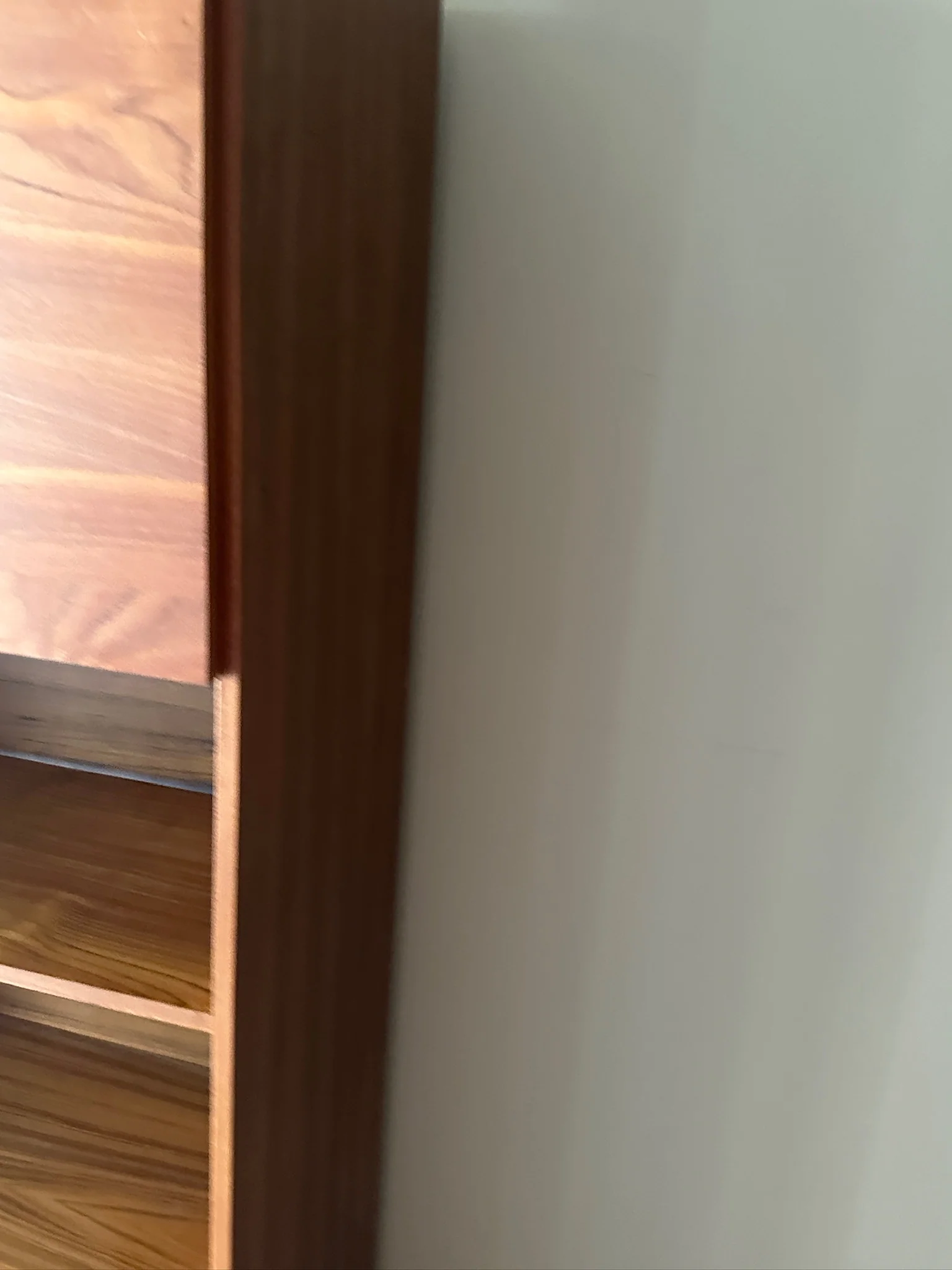 Teak Bookshelf with Upper Cabinet - Image 3