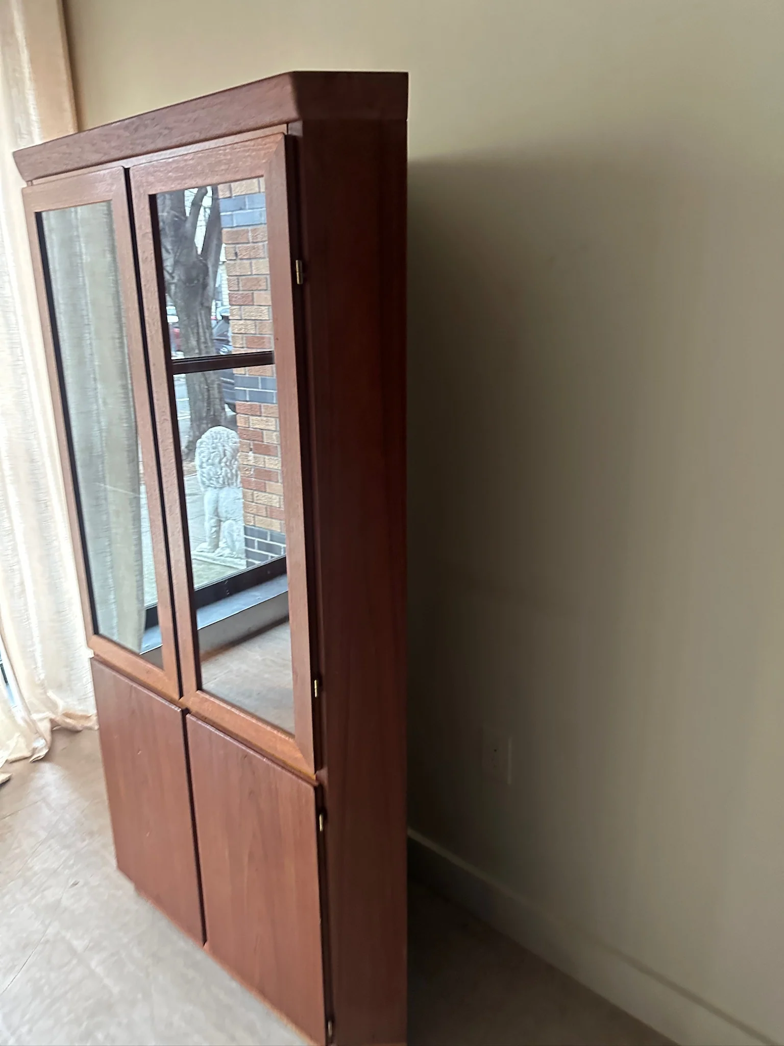 Teak corner cabinet - Image 4
