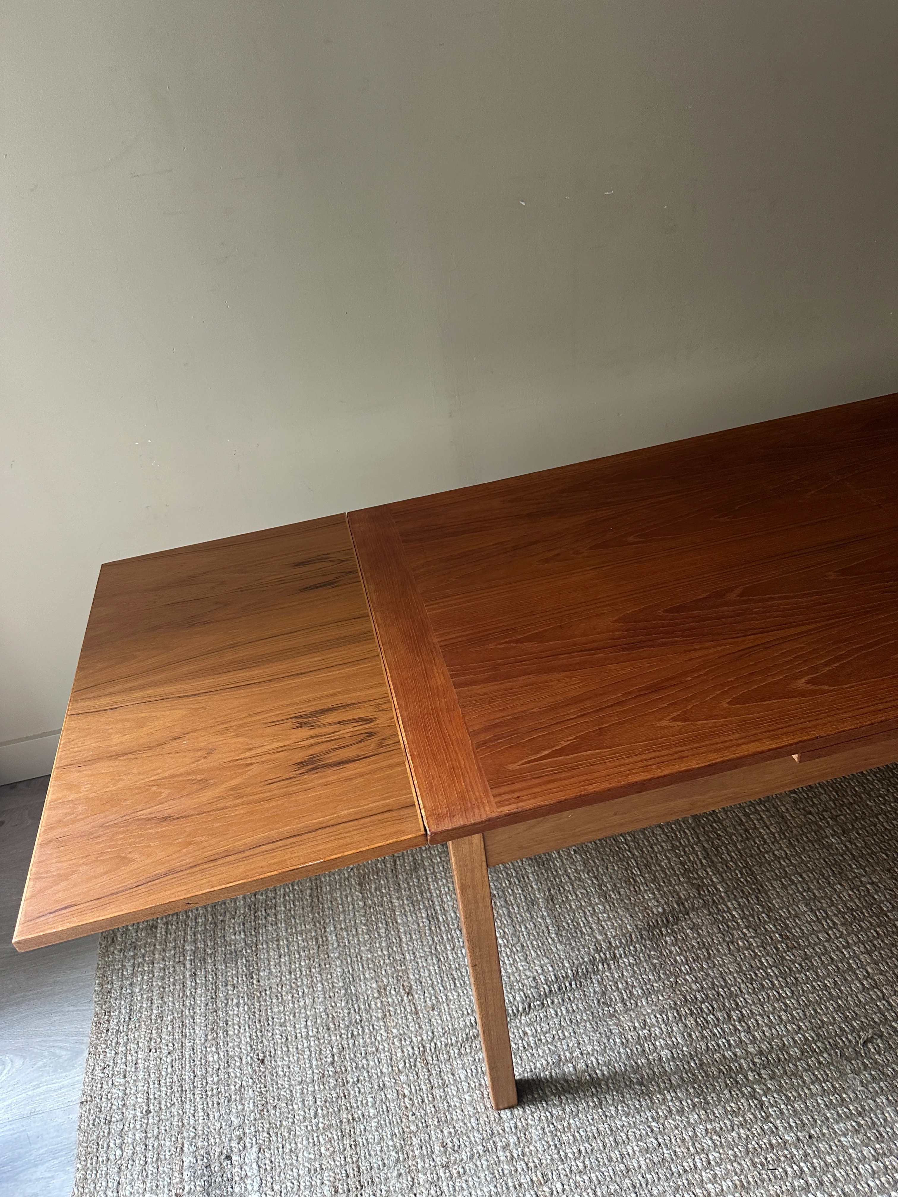 Teak extension dining table - Image 6