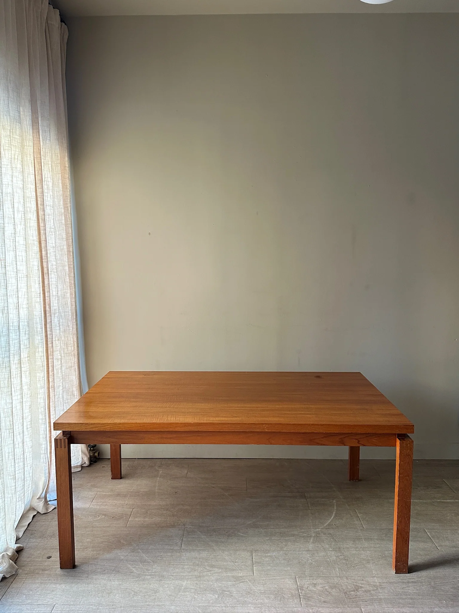 Teak extending dining table - Image 2