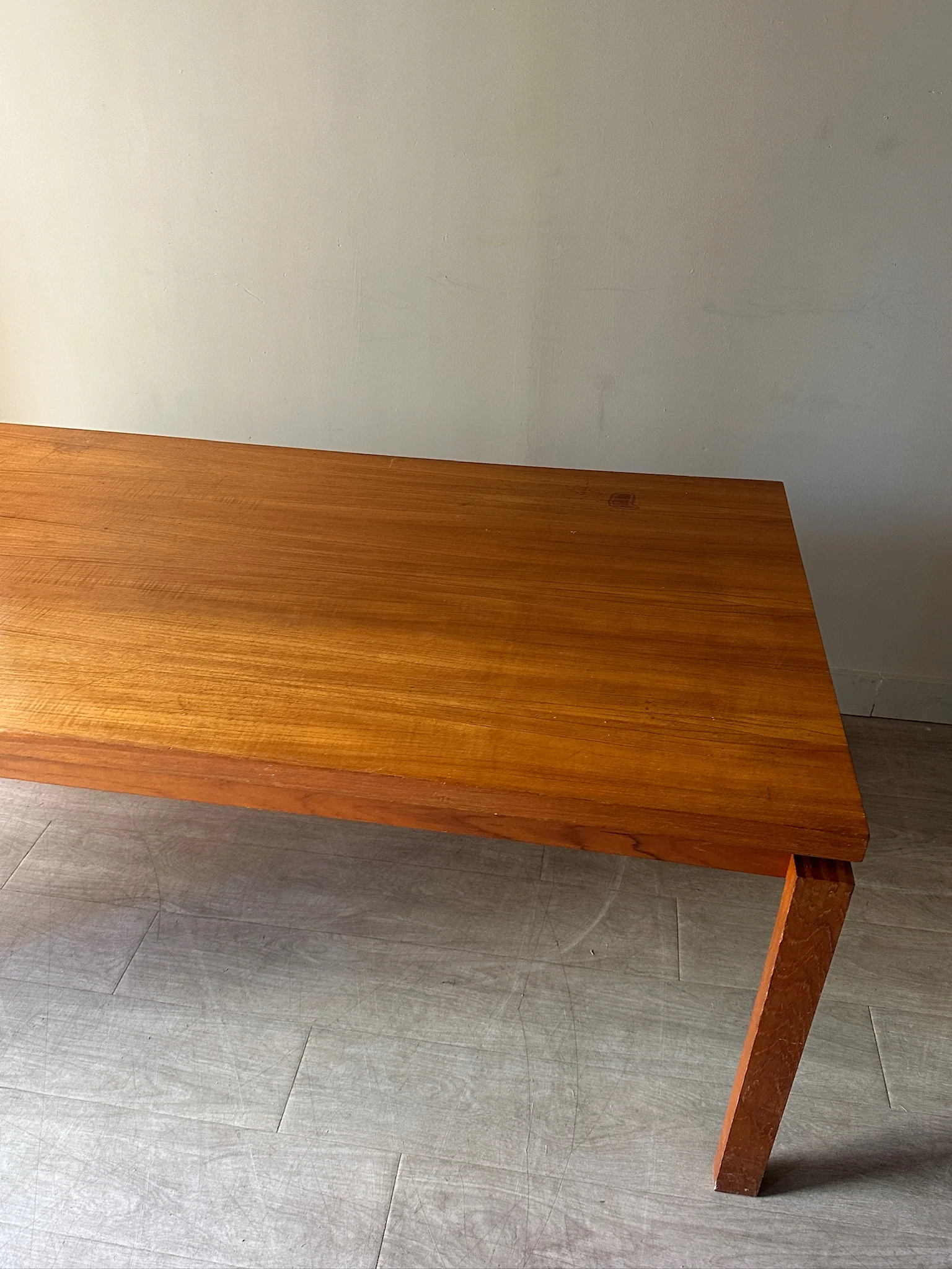 Teak extending dining table - Image 6