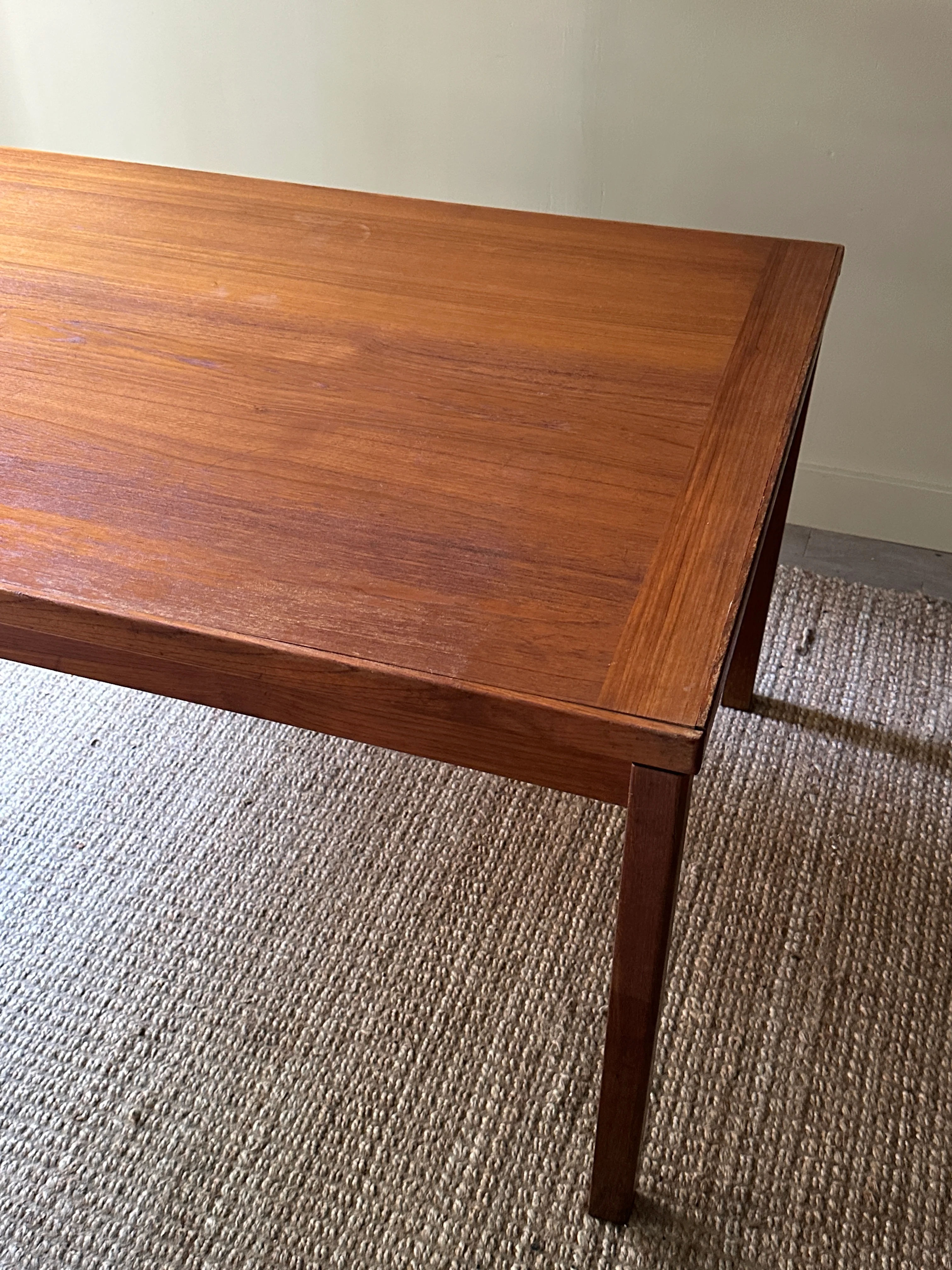 Teak extension dining table - Image 6